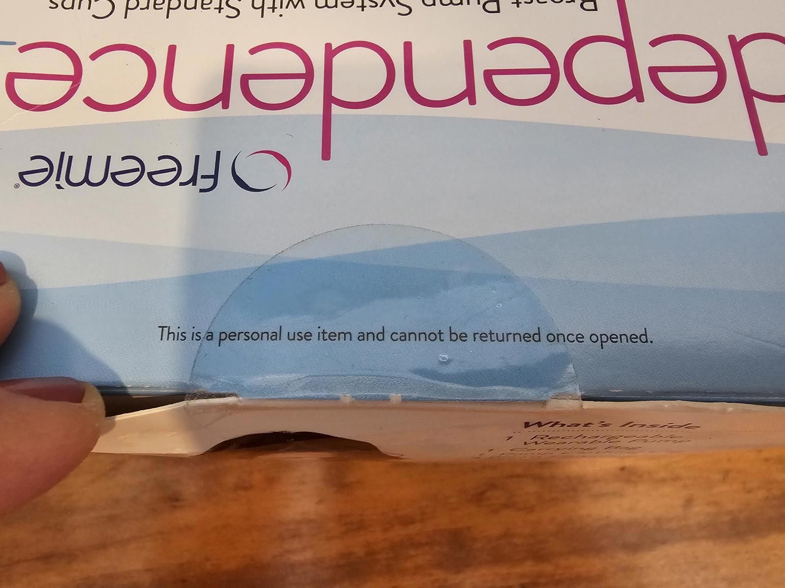 Designer NWT Freemie Independence 2 Breast Pump Sealed Hands Free Size ONE SIZE - 7 Thumbnail