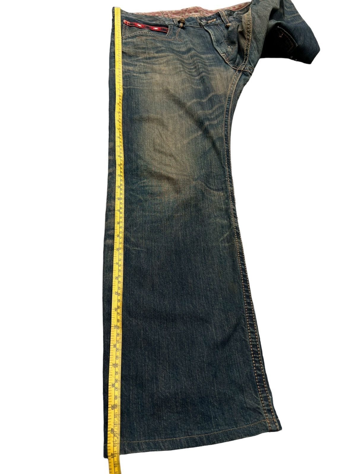Edwin Vintage Edwin Rusty Mudwash Distressed Denim Jeans 37x30.5 Size US 37 - 14 Thumbnail