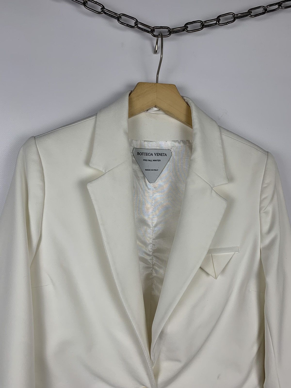 Bottega Veneta Bottega Veneta Pre Fall Winter Blazer White Made In Italy Size 40S - 2 Thumbnail