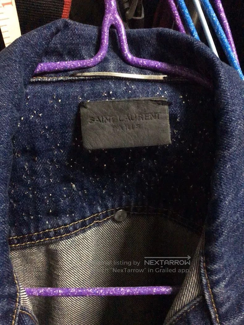 Saint Laurent Paris Saint Laurent Paris Denim Jacket M. Size US M / EU 48-50 / 2 - 2 Thumbnail