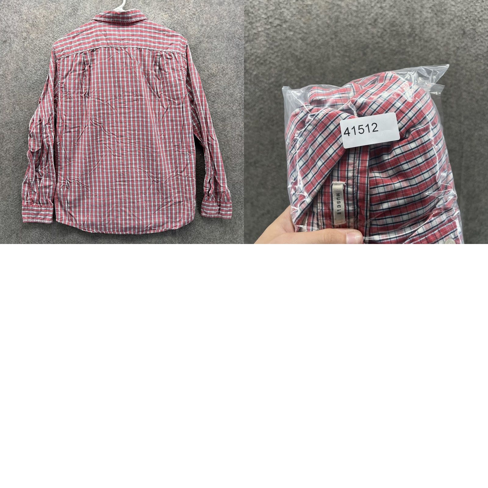 Abercrombie & Fitch Abercrombie & Fitch Shirt Mens Small Red Plaid Long Sleeve Button Up Muscle Size US S / EU 44-46 / 1 - 8 Thumbnail