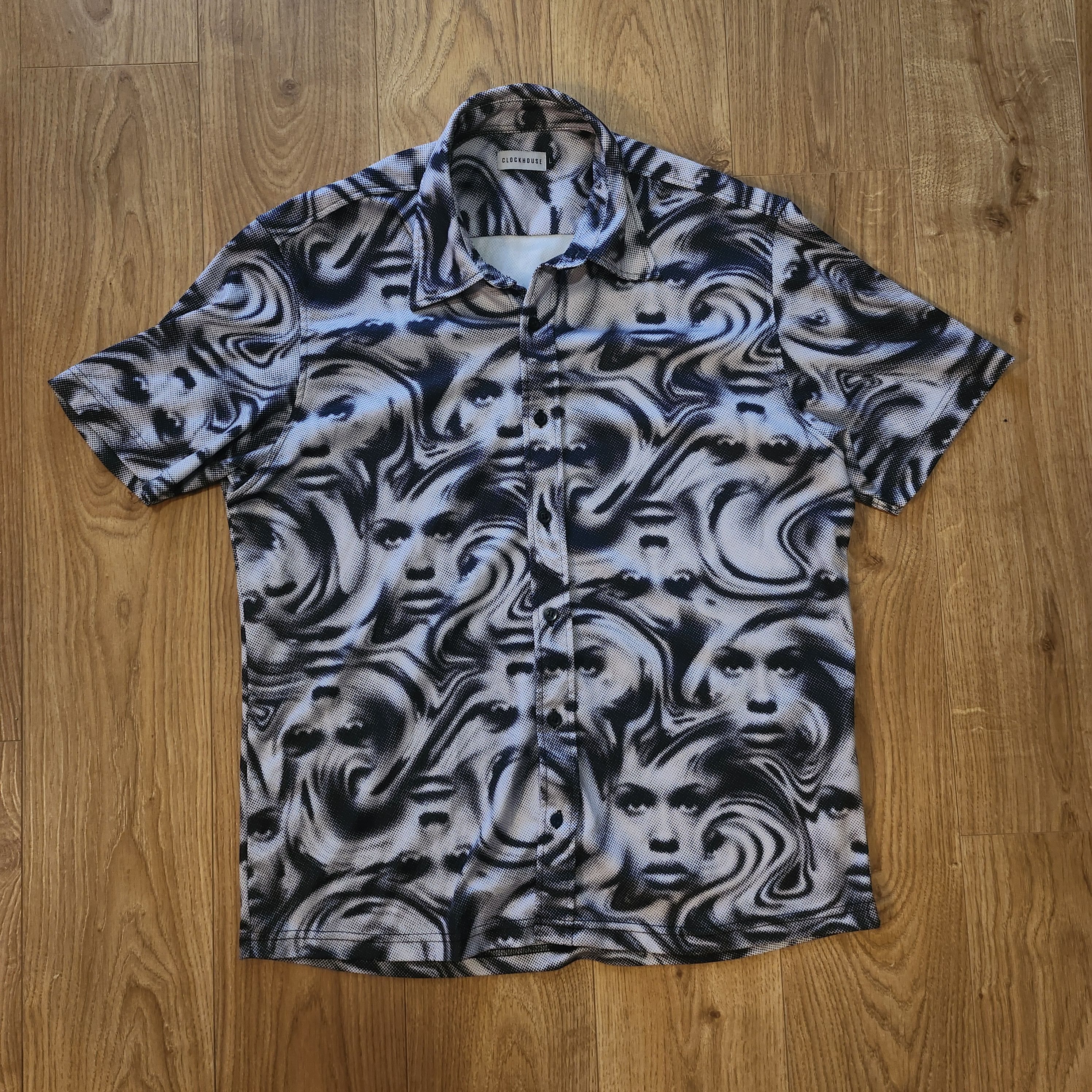 Other × Vintage Spiral Faces Shirt Size US M / EU 48-50 / 2 - 1 Thumbnail