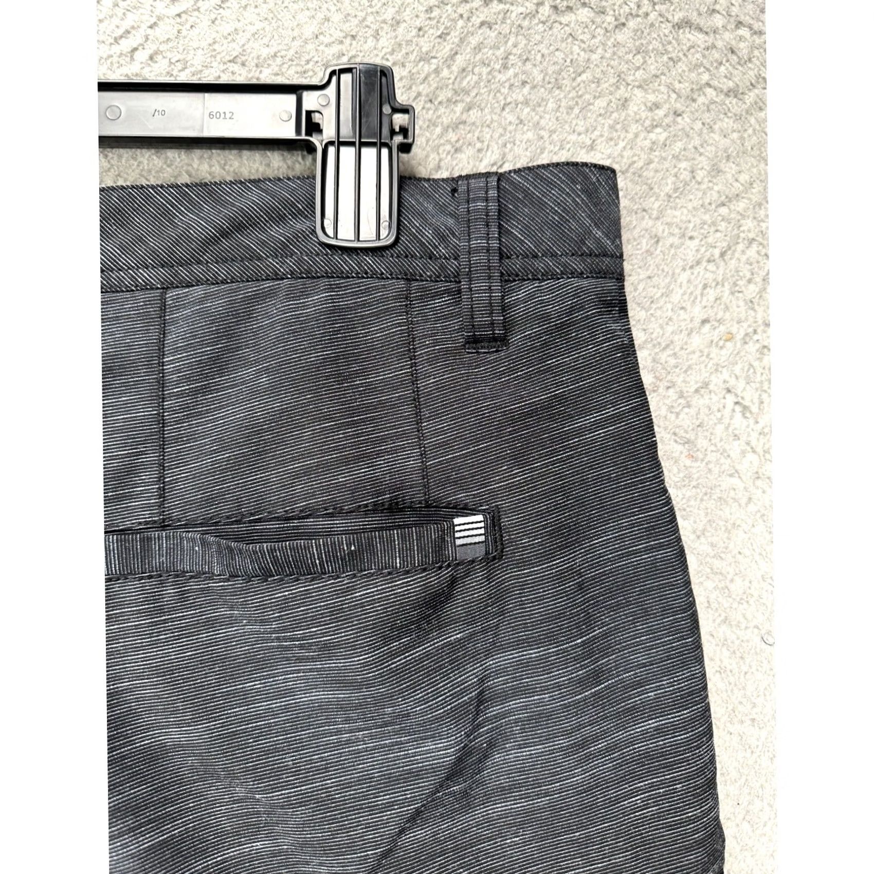 TravisMathew Travis Mathew Shorts Mens 34 Dark Grey Stripes Chinos Flat Front Golf Stretch Athletic Casual Outdoor Size US 34 / EU 50 - 5 Thumbnail
