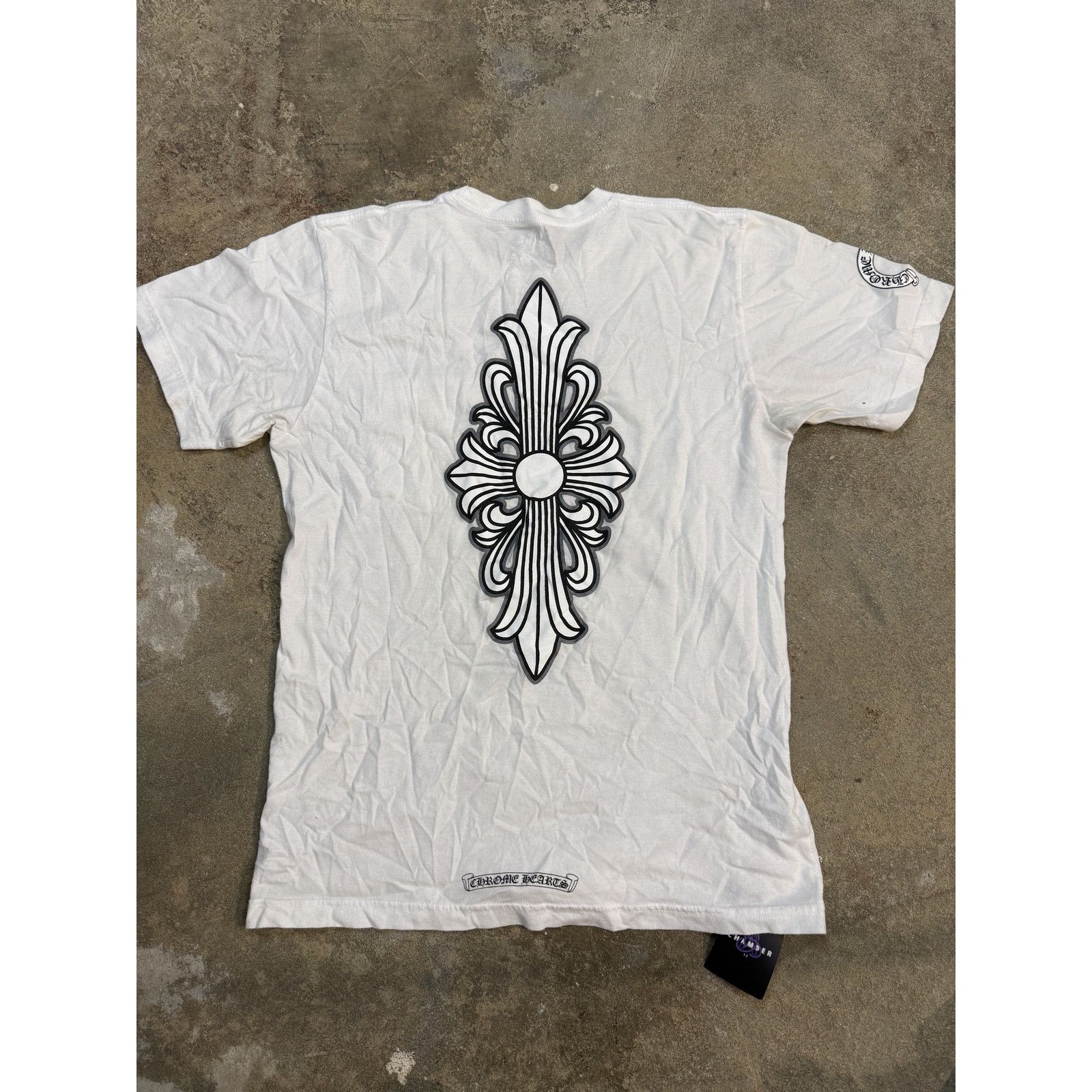 Chrome Hearts Chrome Hearts Floral Scroll Tee White Used Medium Size US M / EU 48-50 / 2 - 2 Thumbnail