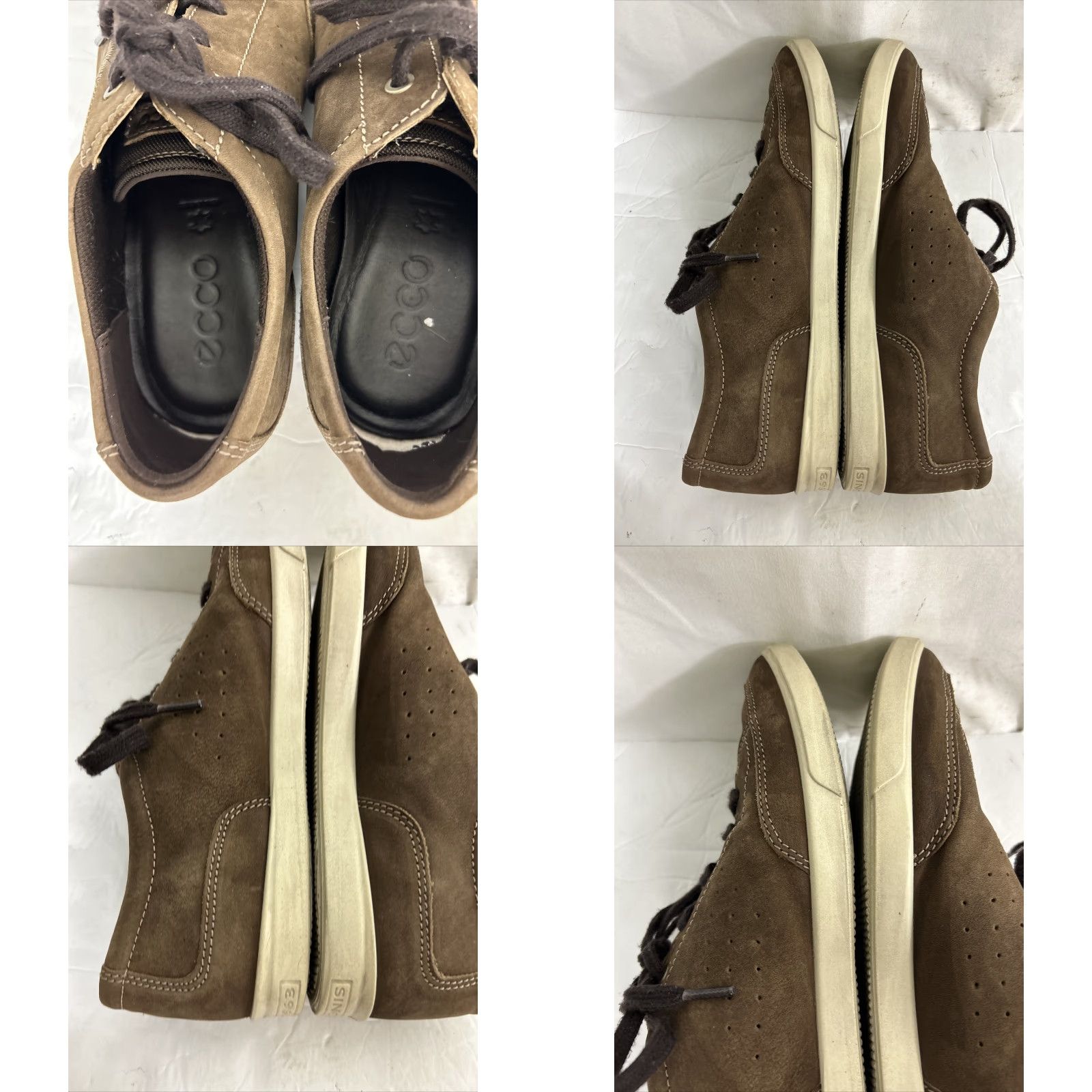 Ecco ECCO Danish Design Sneaker Shoes Brown Leather Size 44/US 10 Men Casual Lace Up Designer Shoes Size US M / EU 48-50 / 2 - 9 Thumbnail
