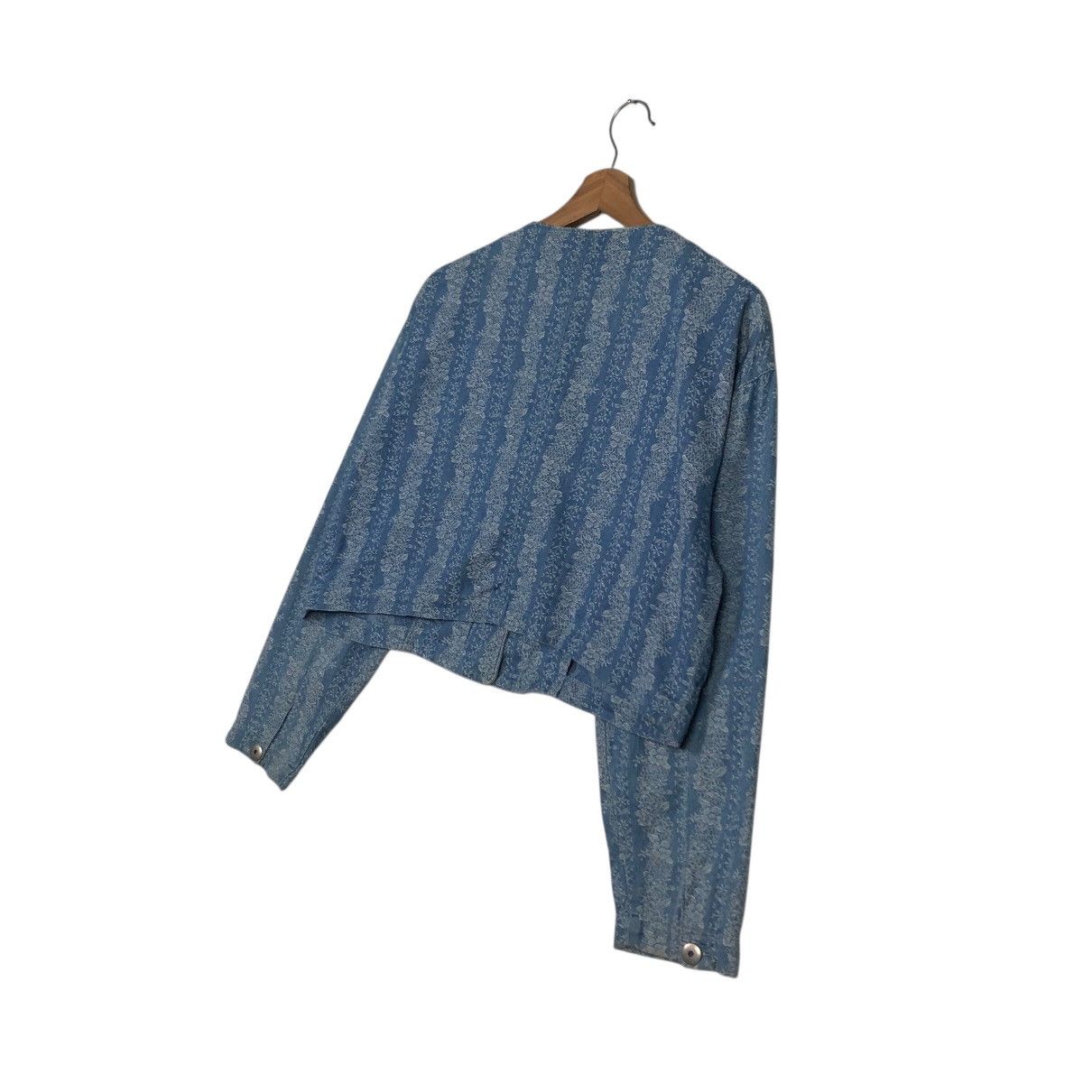 Vintage 📌Rich Blue Vintage Cropped Jacket Simple Life Issey Miyake Size M / US 6-8 / IT 42-44 - 12 Thumbnail