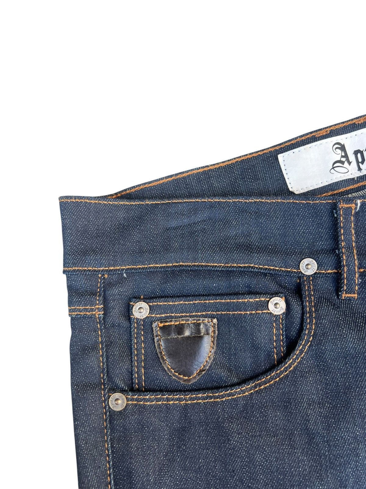 April 77 2001 April 77 Joey Overdrive Stretch Denim Waxed Jeans Size US 29 - 8 Thumbnail
