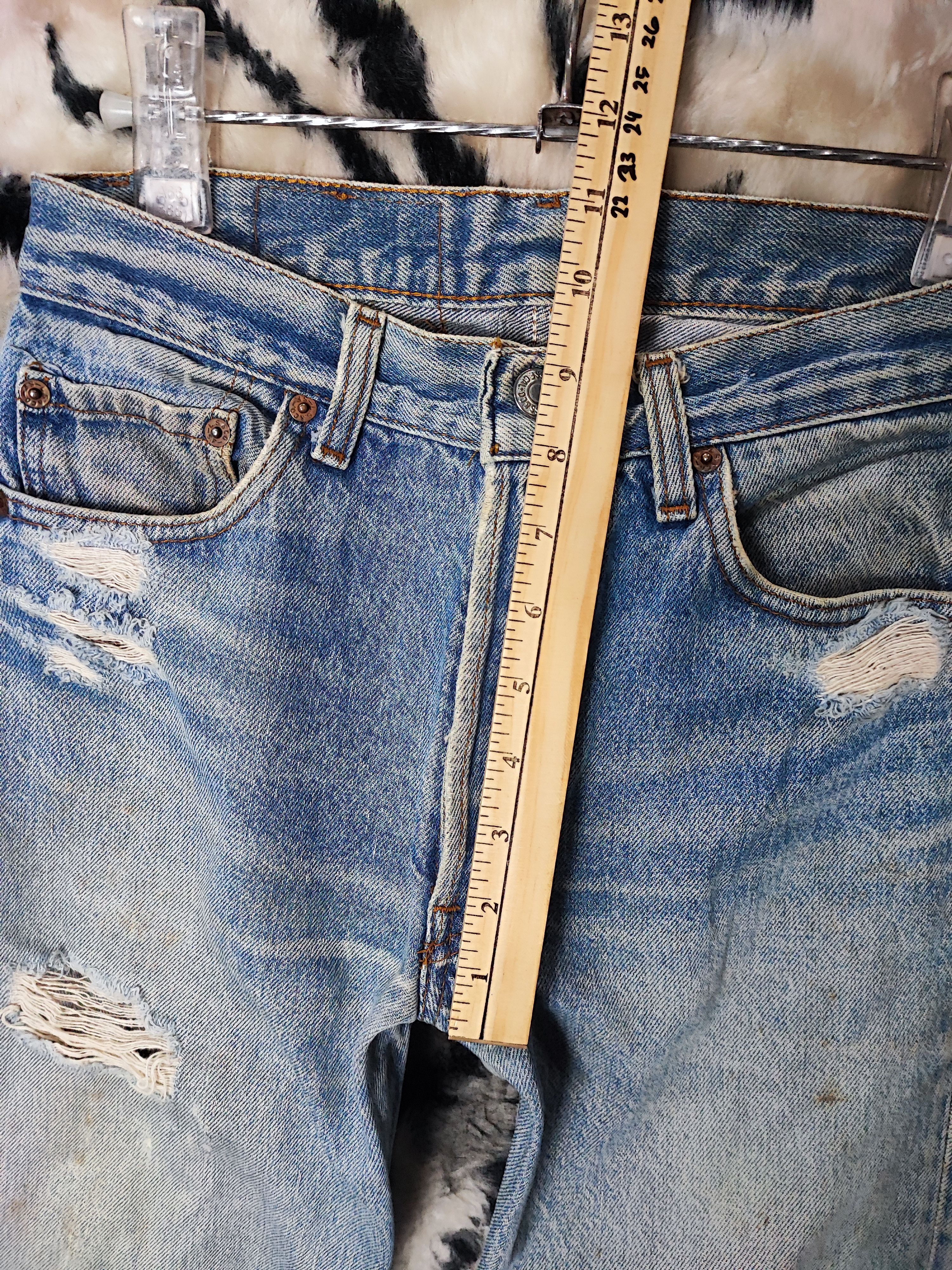 Levi's Vintage 80s Levis 501 0115 Sun Faded Jeans Size US 26 / EU 42 - 4 Thumbnail