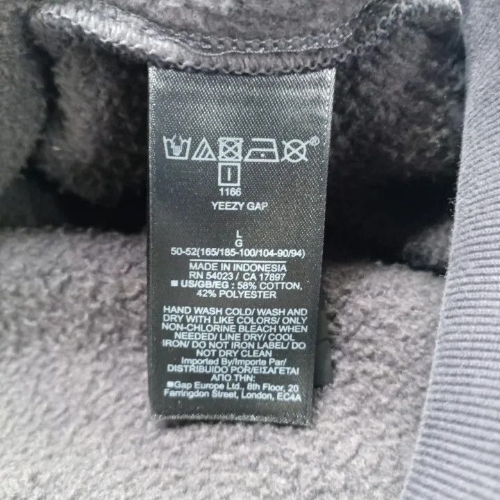 Balenciaga Balenciaga Yeezy x Gap x Balenciaga Dark Grey Sweater -250 Size US L / EU 52-54 / 3 - 4 Thumbnail