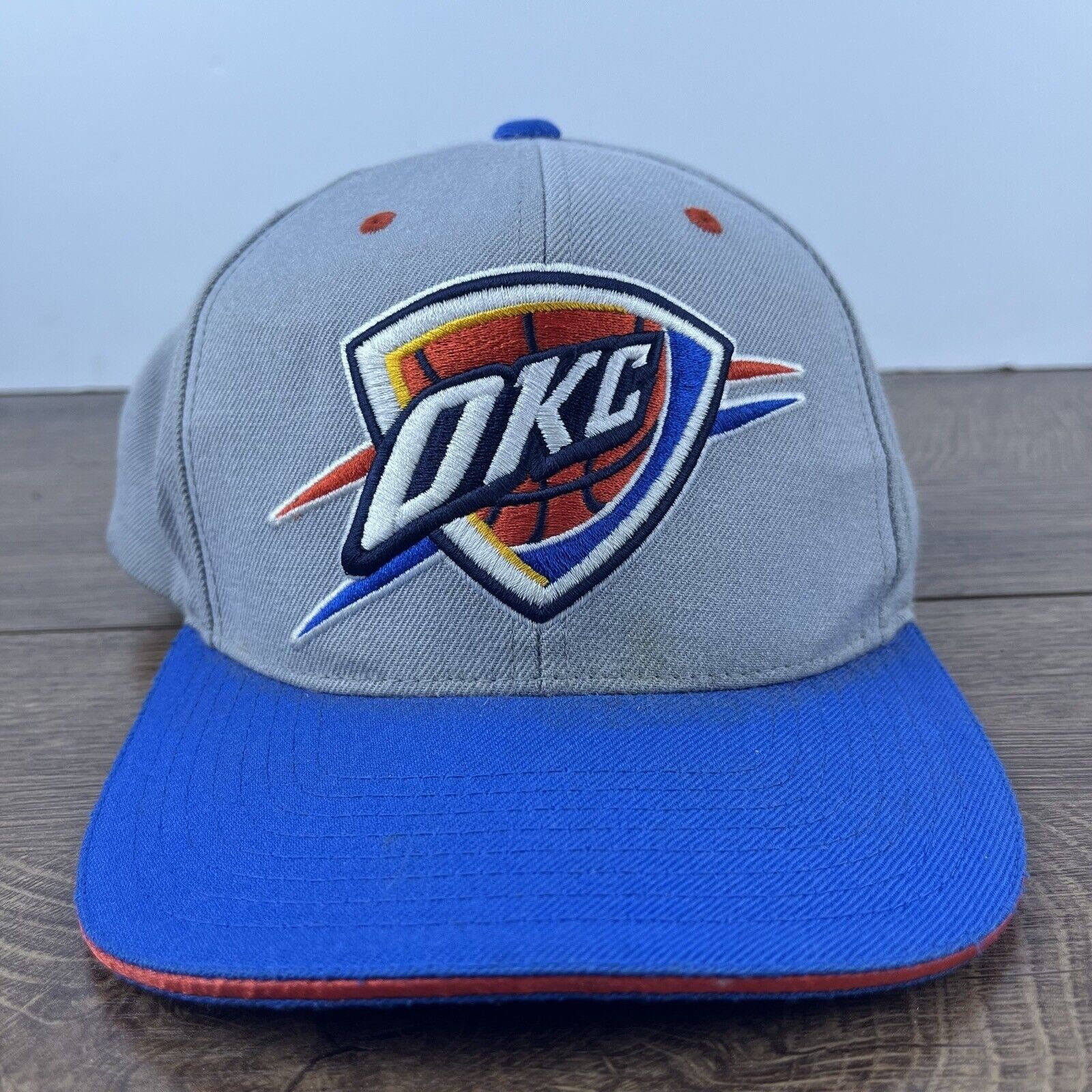 Mitchell & Ness Oklahoma City Thunder Hat Mitchell & Ness Snapback Gray Hat Size ONE SIZE - 1 Thumbnail