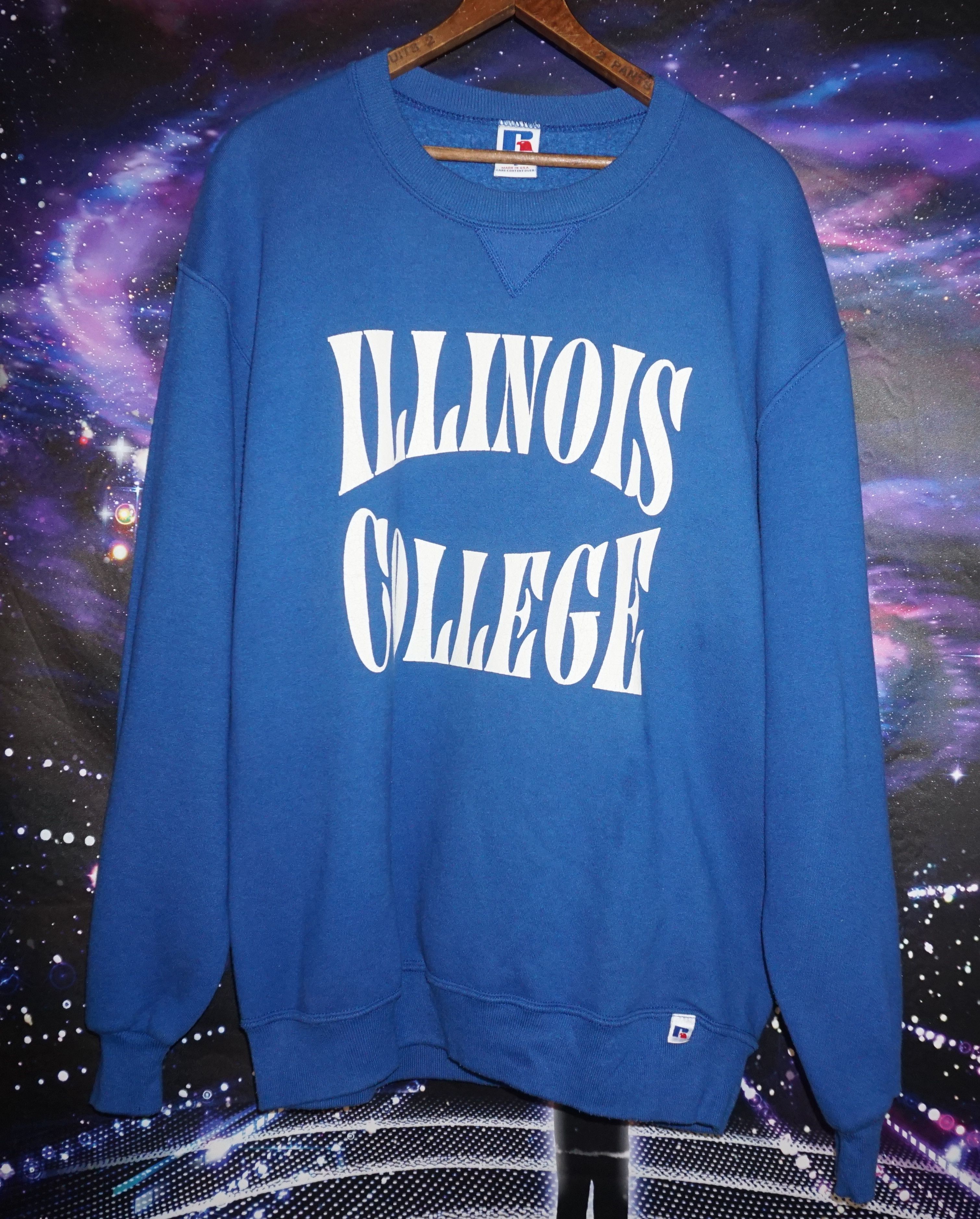 Russell Athletic × Vintage Vintage Russel Athletic Illinois College Crewneck Size US L / EU 52-54 / 3 - 1 Thumbnail