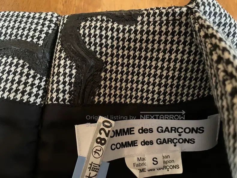 Comme des Garcons Comme Des Garcons Black Retro Houndstooth Two-Tone Top Size S / US 4 / IT 40 - 3 Thumbnail