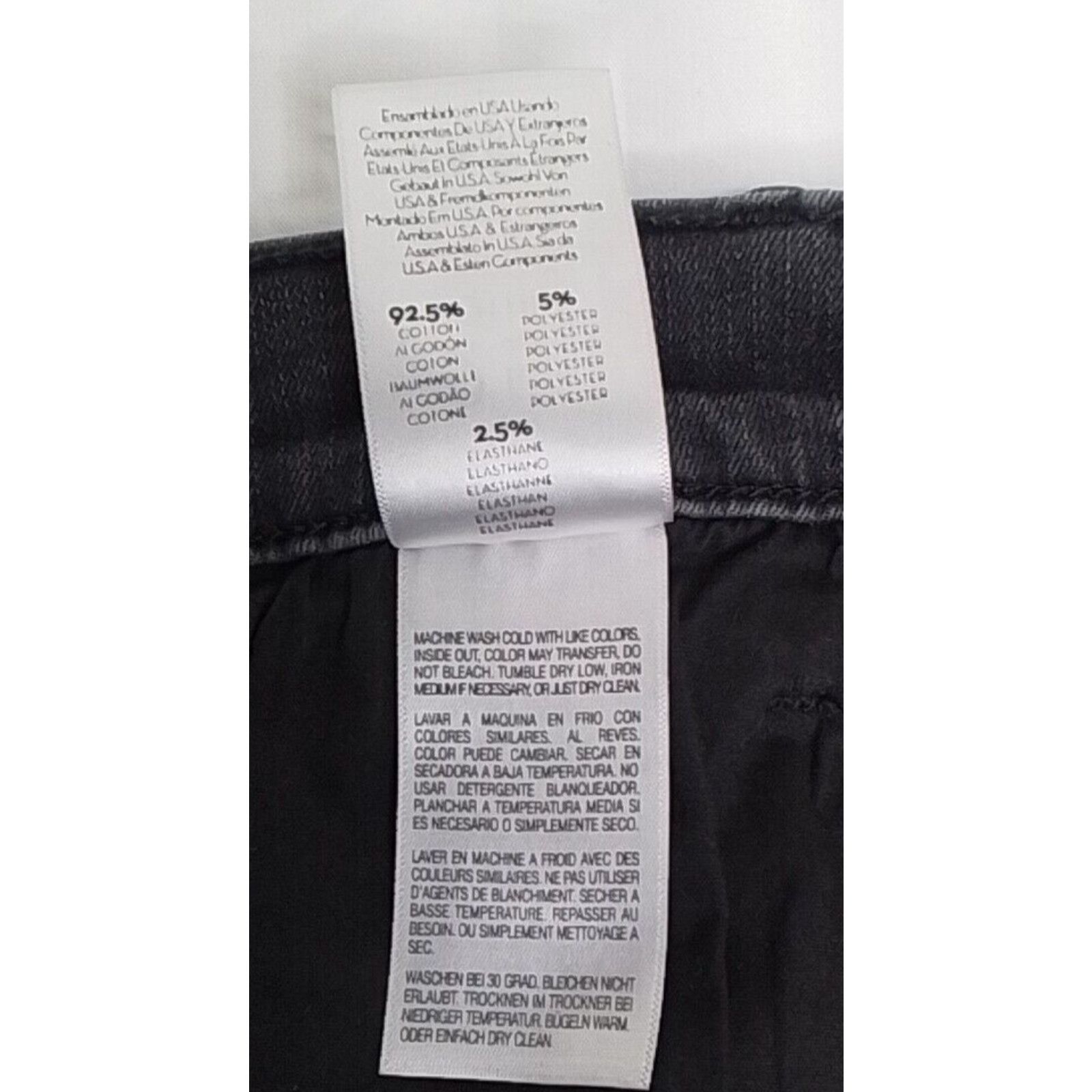MOTHER Mother Denim Jeans Women's 25 Black The Hutsler Ankle Fray Size 25" / US 0 / IT 36 - 9 Thumbnail