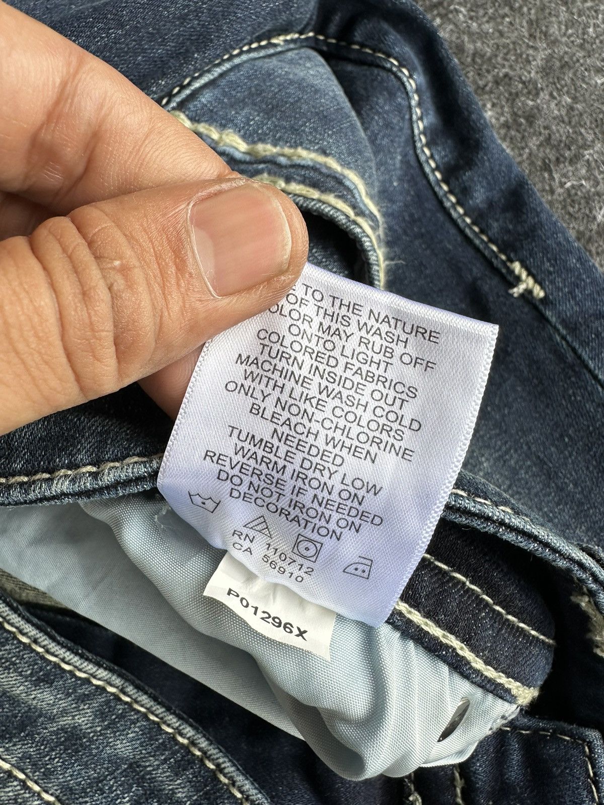 If Six Was Nine Vigoss Flare Baggy Blue Washed Denim D463 Size US 35 - 13 Thumbnail