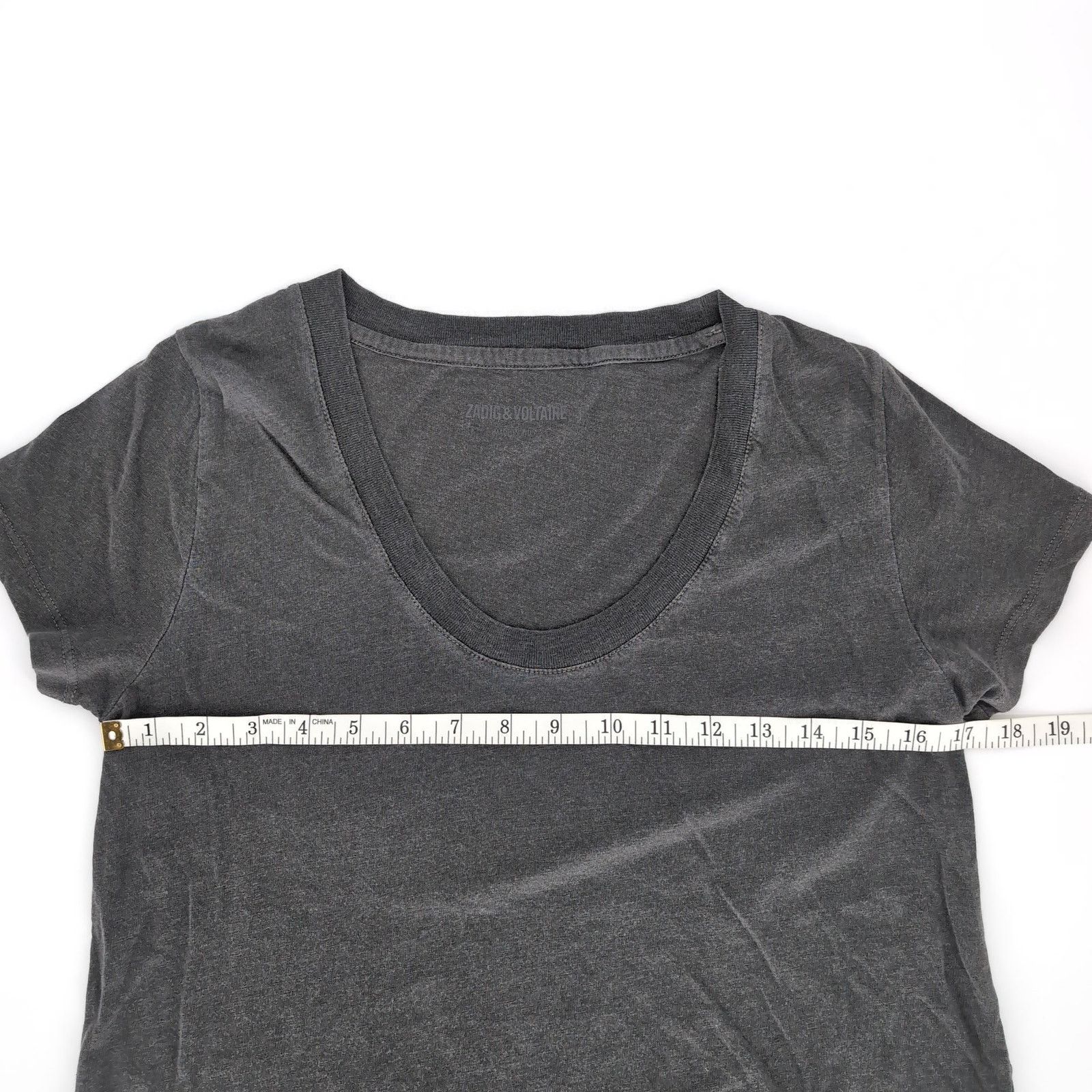 Zadig & Voltaire Zadig & Voltaire Tiny Slub Overdyed T-Shirt - Size S - NWOT Size S / US 4 / IT 40 - 9 Thumbnail