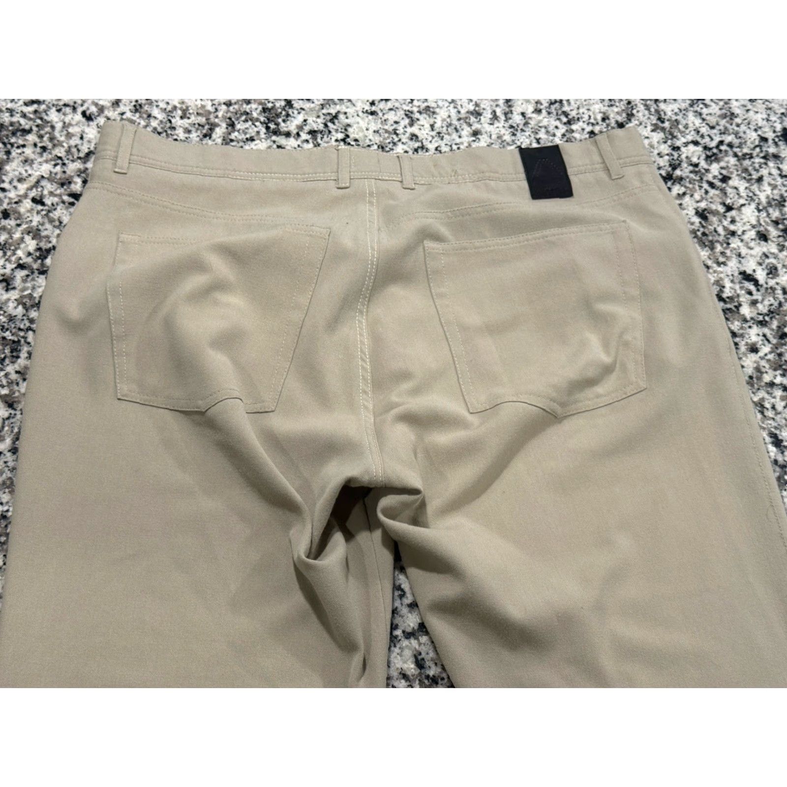 Vintage Alberto Dress Pants Mens 38 X 32 Khaki Ceramica Modern Fit Flat Front Straight Size US 38 / EU 54 - 5 Thumbnail