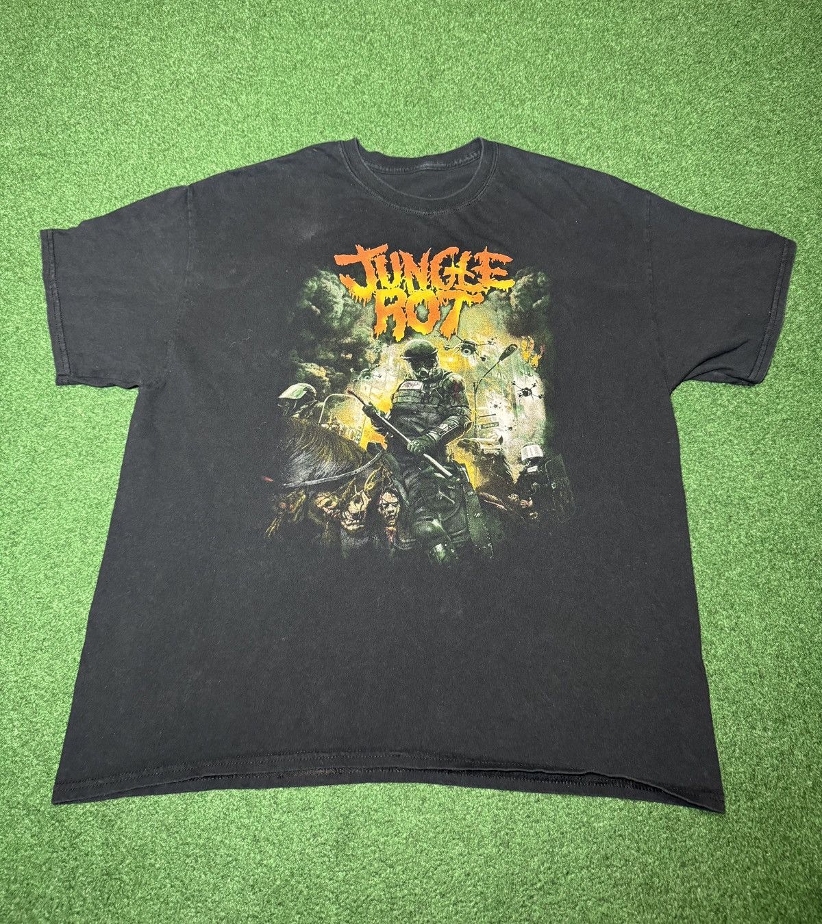 Band Tees Jungle Rot Order Will Prevail Death Metal XL Y2K T Shirt Size US XL / EU 56 / 4 - 1 Thumbnail