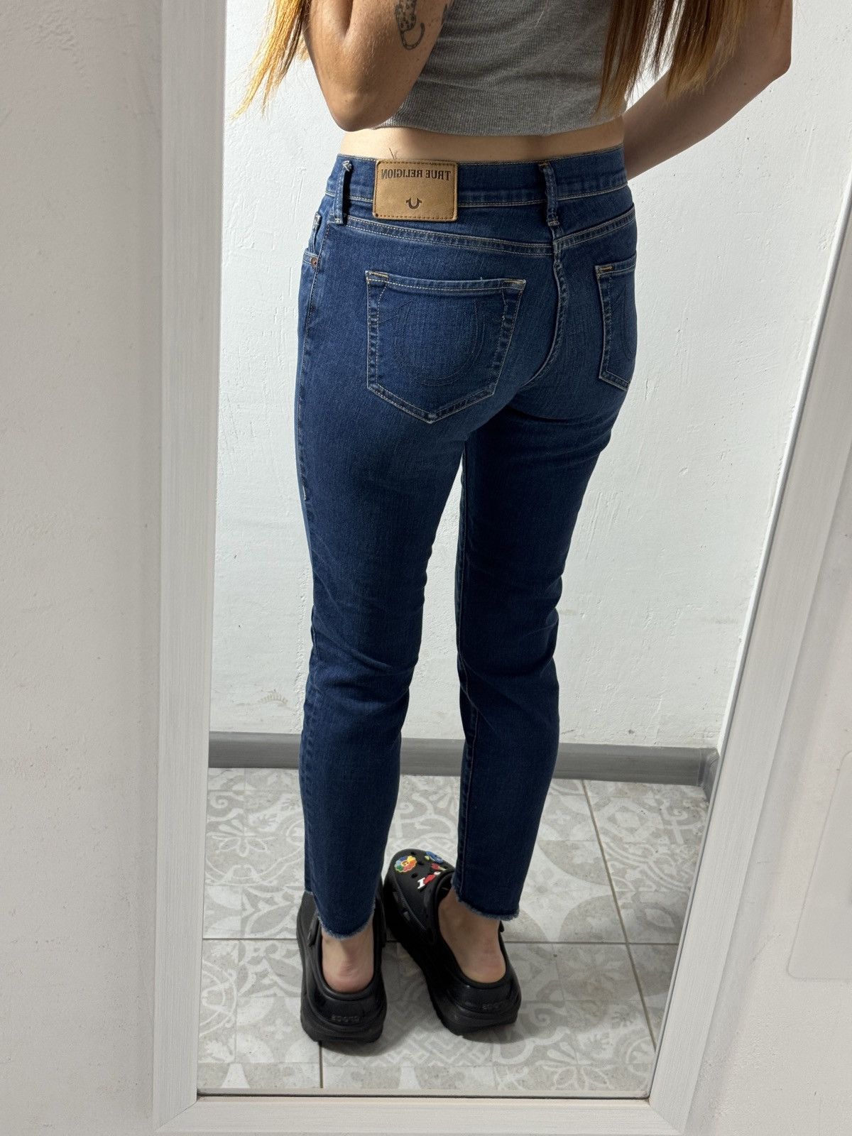True Religion VINTAGE TRUE RELIGION 2000s SKINNY JEANS Size 27" / US 4 / IT 40 - 2 Thumbnail