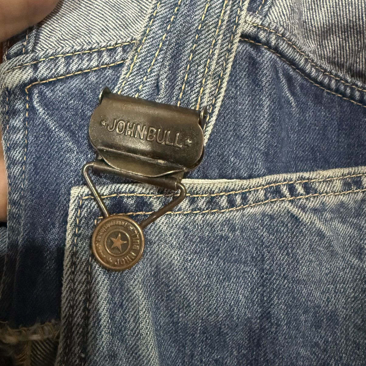 Johnbull VINTAGE 90' JOHN BULL OVERALL RUSTY DENIM JEAN PANTS Size US 34 / EU 50 - 20 Thumbnail