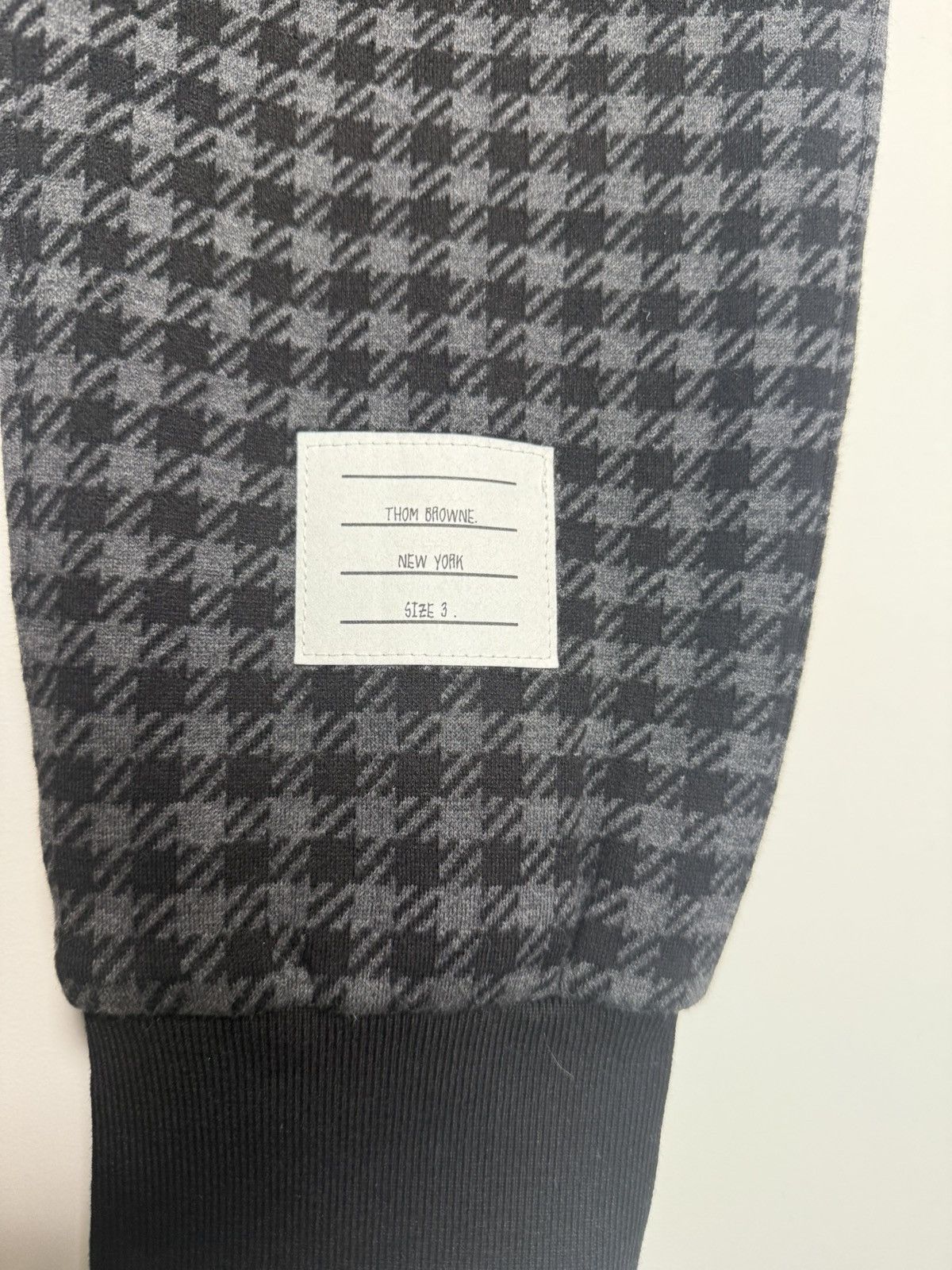 Thom Browne Thom Browne Knit Houndstooth Joggers Size US 34 / EU 50 - 5 Thumbnail