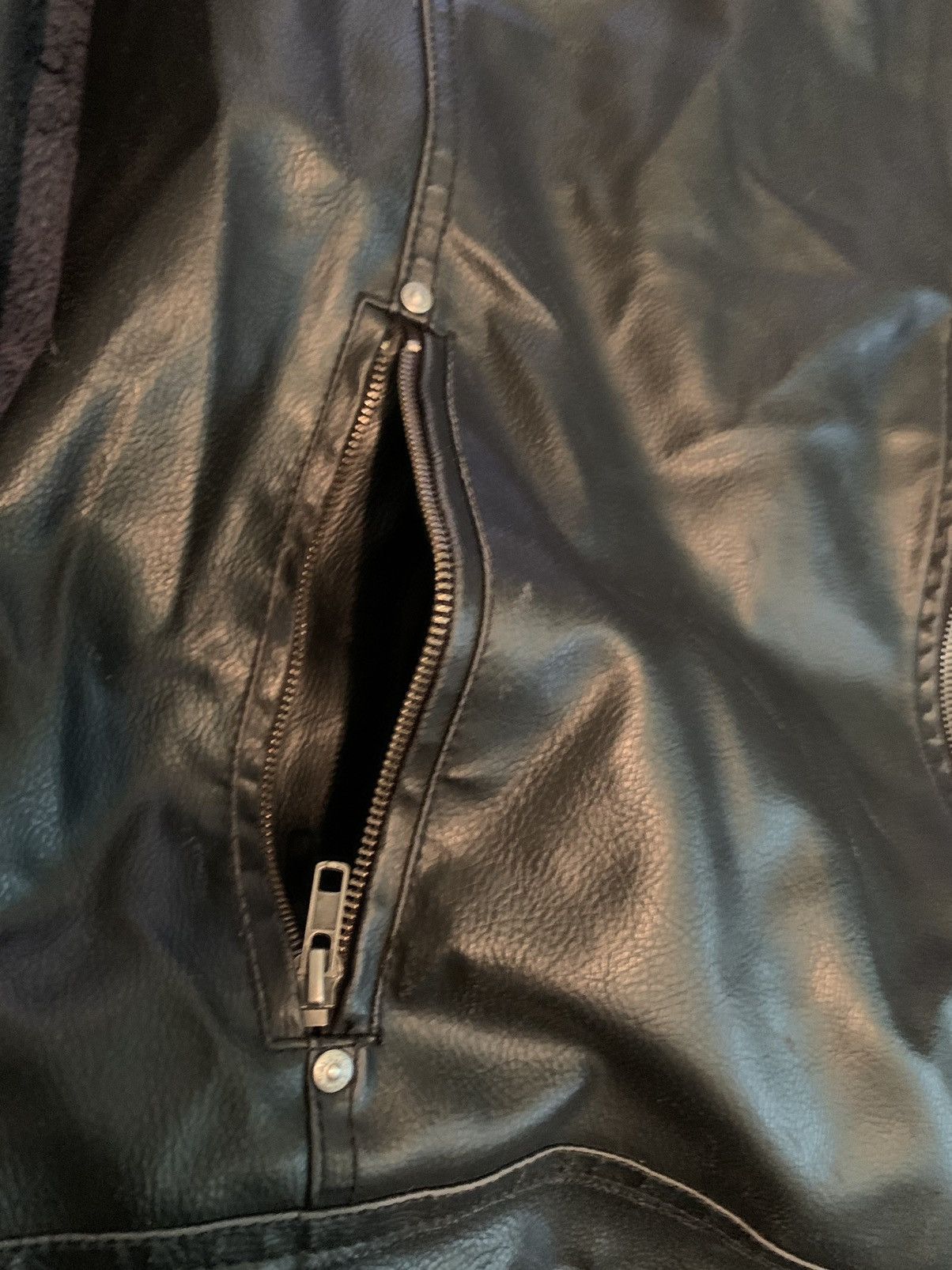 Black Rivet BlackRivet Leather Jacket Streetwear Fashion Opium Vintage Size US XXL / EU 58 / 5 - 2 Thumbnail
