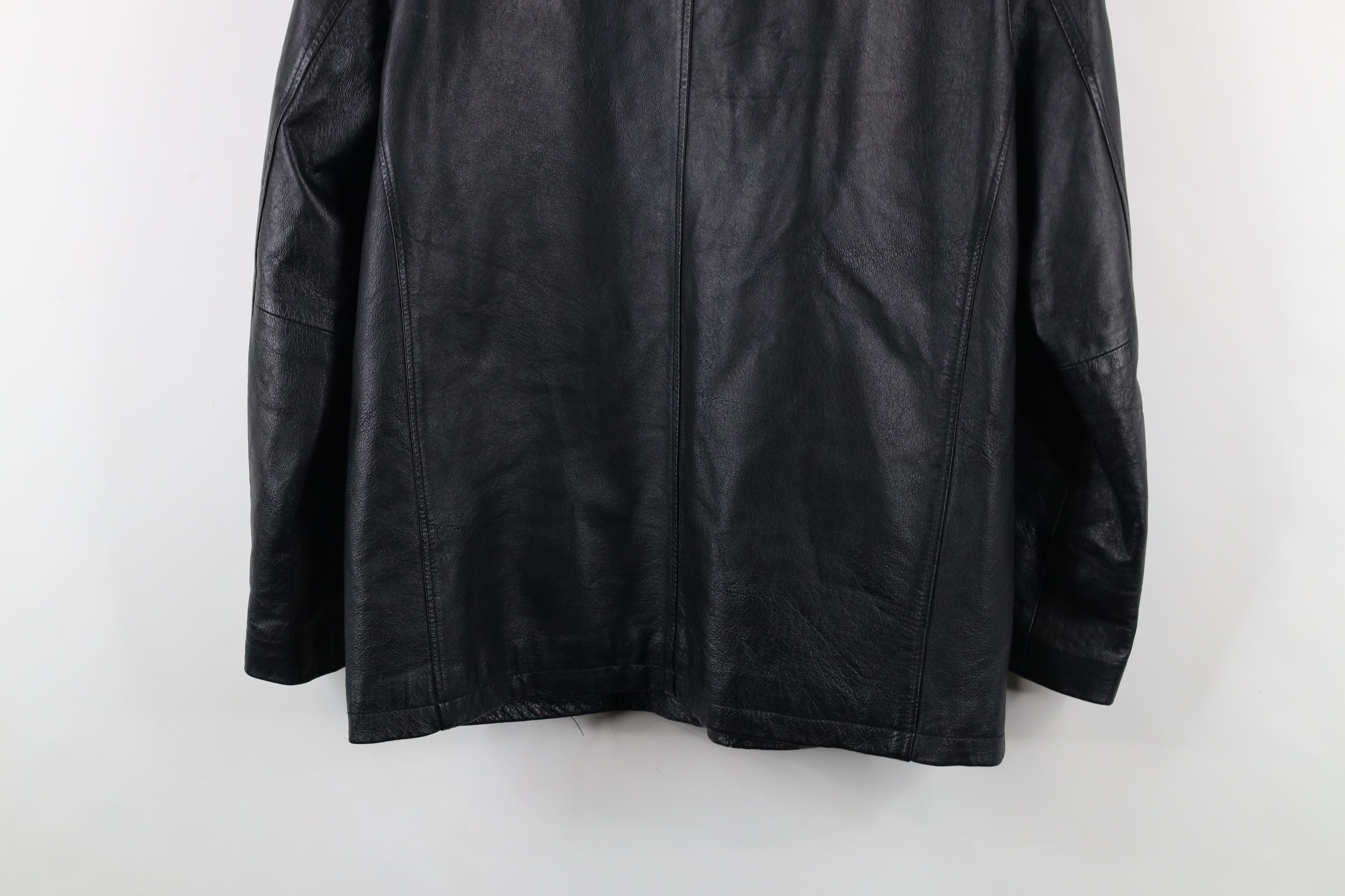 Vintage Vintage 90s Streetwear Quilted Leather Full Zip Jacket Size M / US 6-8 / IT 42-44 - 14 Thumbnail
