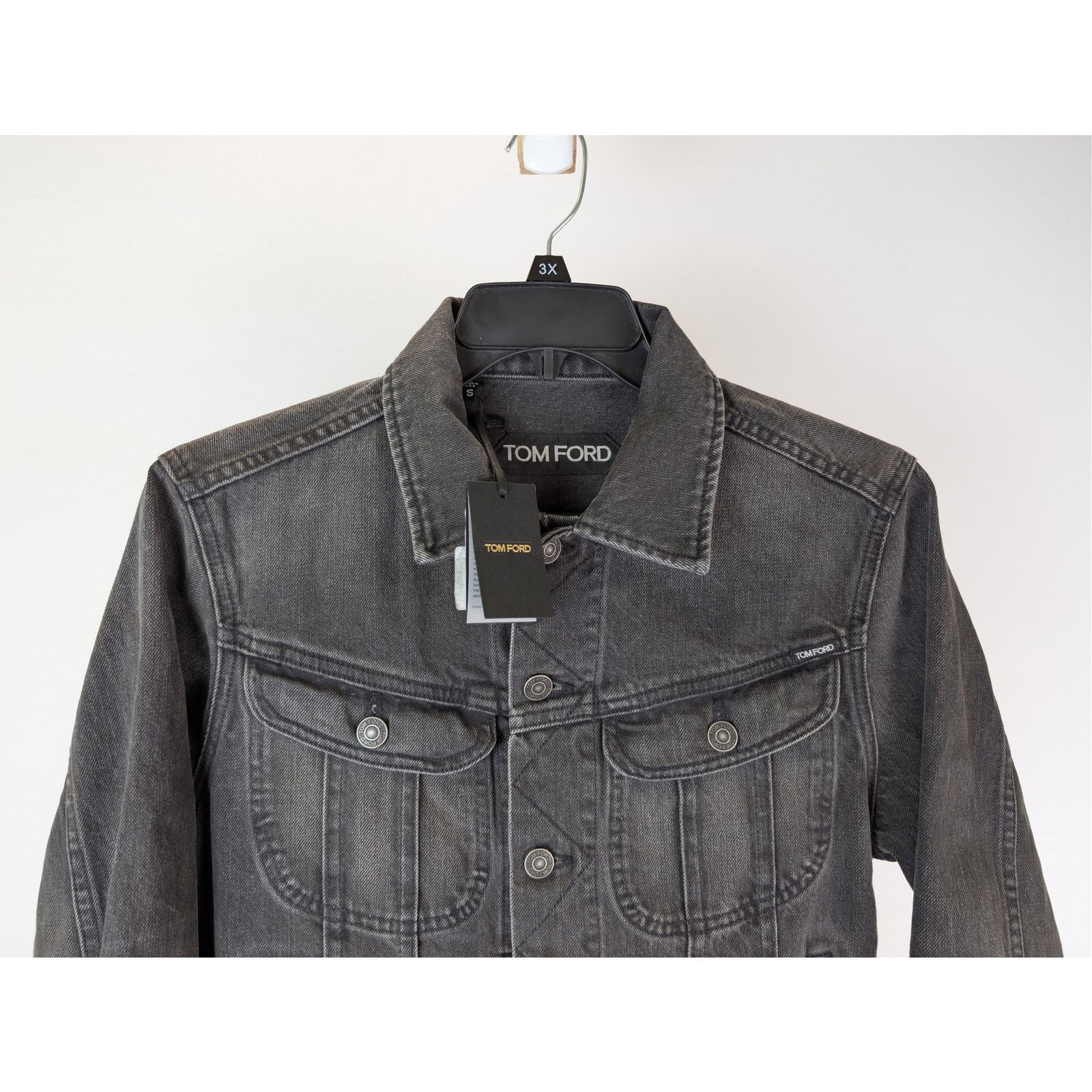 Tom Ford o1rshd1 Denim Jacket in Black Size US S / EU 44-46 / 1 - 3 Thumbnail