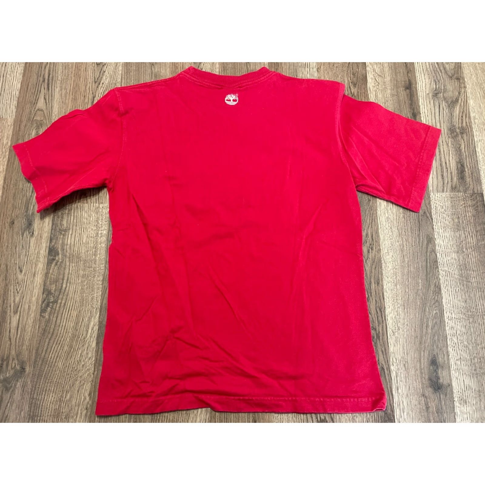 Timberland Timberland Shirt, Women's Size Large, Red, Short Sleeve, Casual, Regular Fit, T-Shirt, Women, Red, Timberland, 2010s? Size L / US 10 / IT 46 - 2 Thumbnail