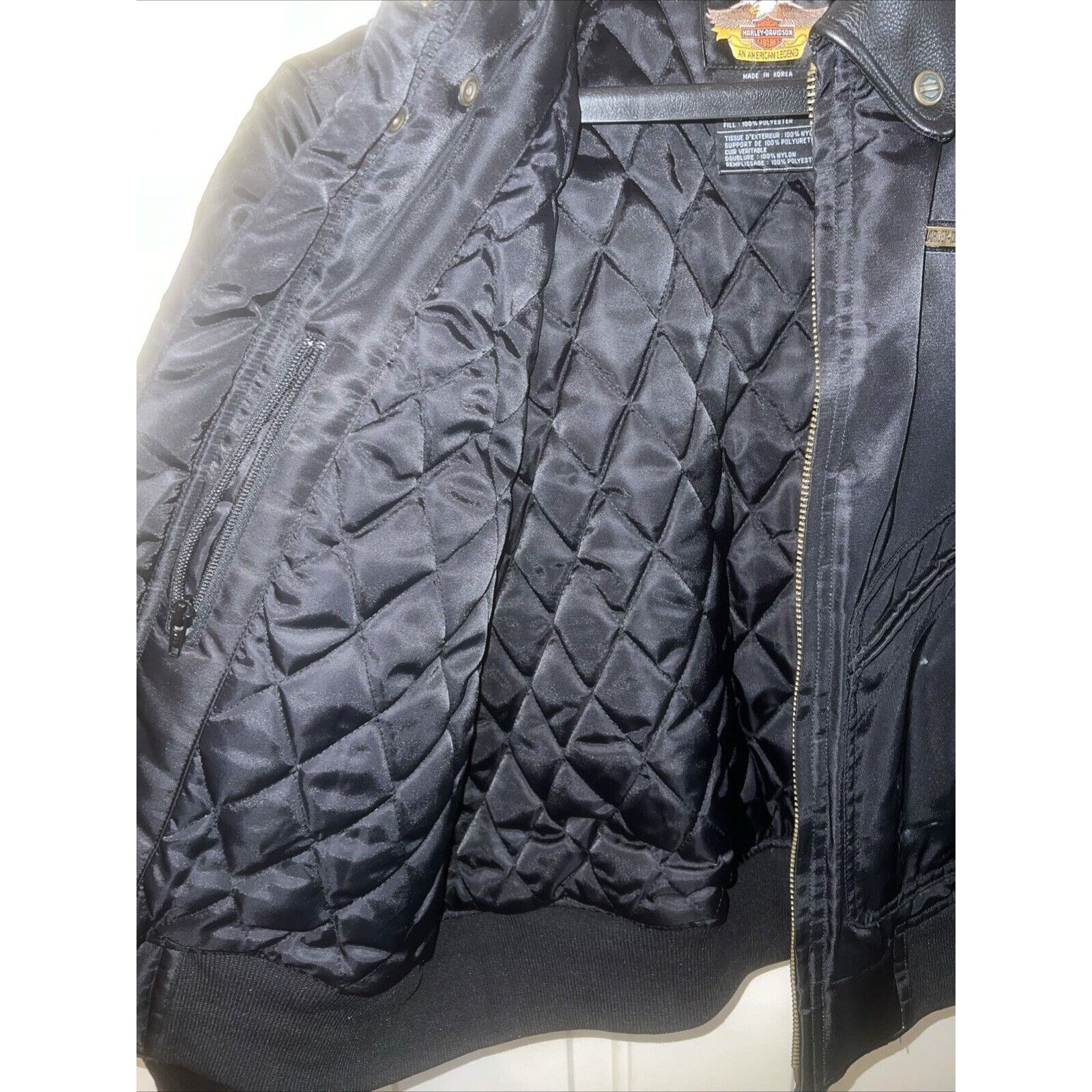 Harley Davidson Harley Davidson Bomber Jacket Women's Large Motorcycle Nylon Size L / US 10 / IT 46 - 13 Thumbnail