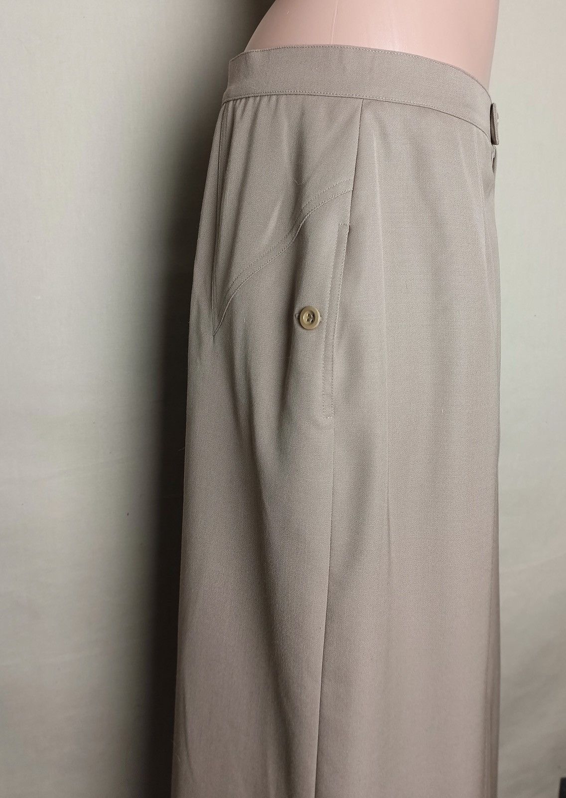 Max Mara Max Mara Beige Wool Blend Long Skirt UK16 EU42 Size 34" / US 12 / IT 48 - 5 Thumbnail