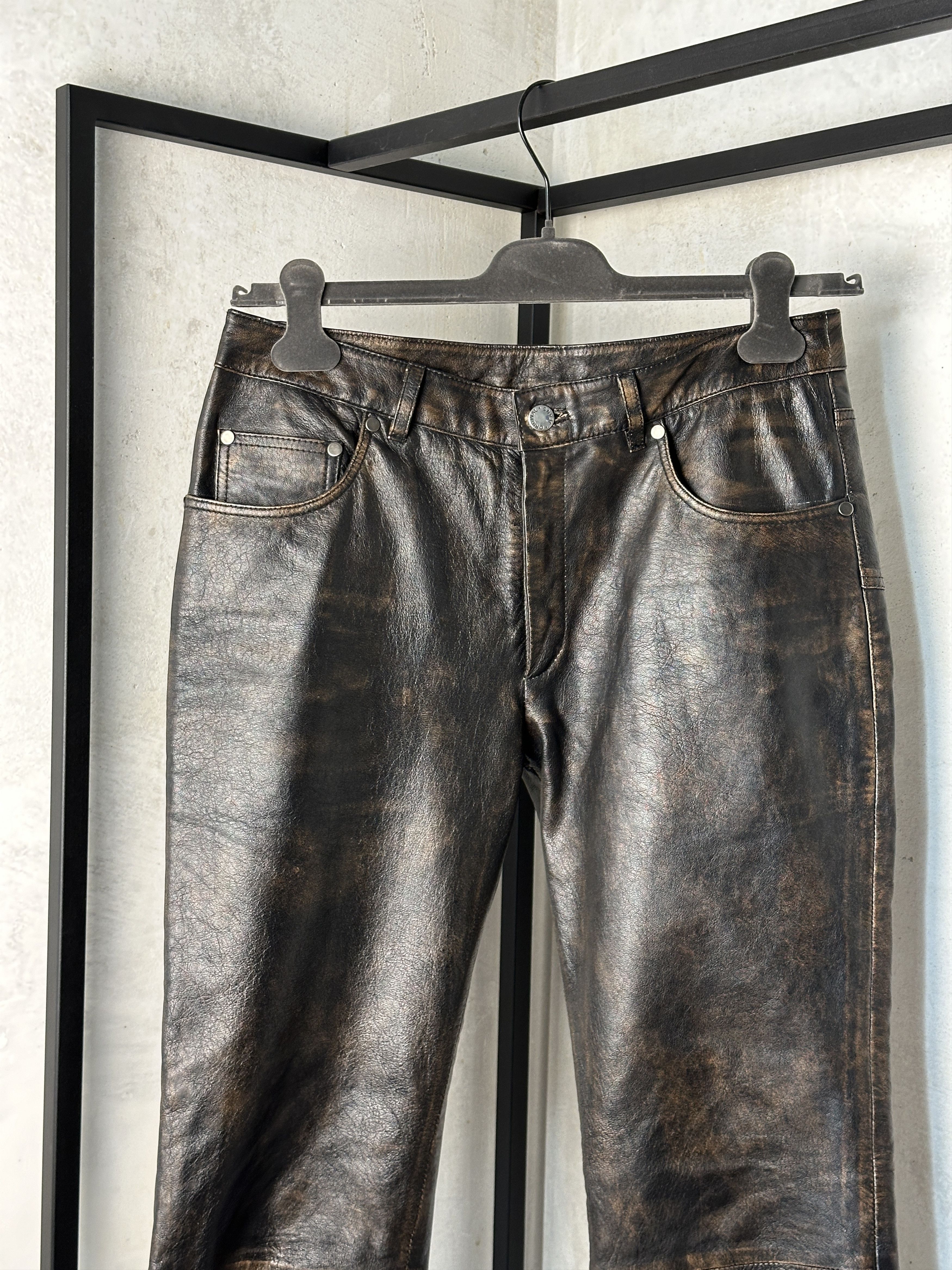 Genuine Leather Lambskin Leather Pants Size 26" / US 2 / IT 38 - 2 Thumbnail