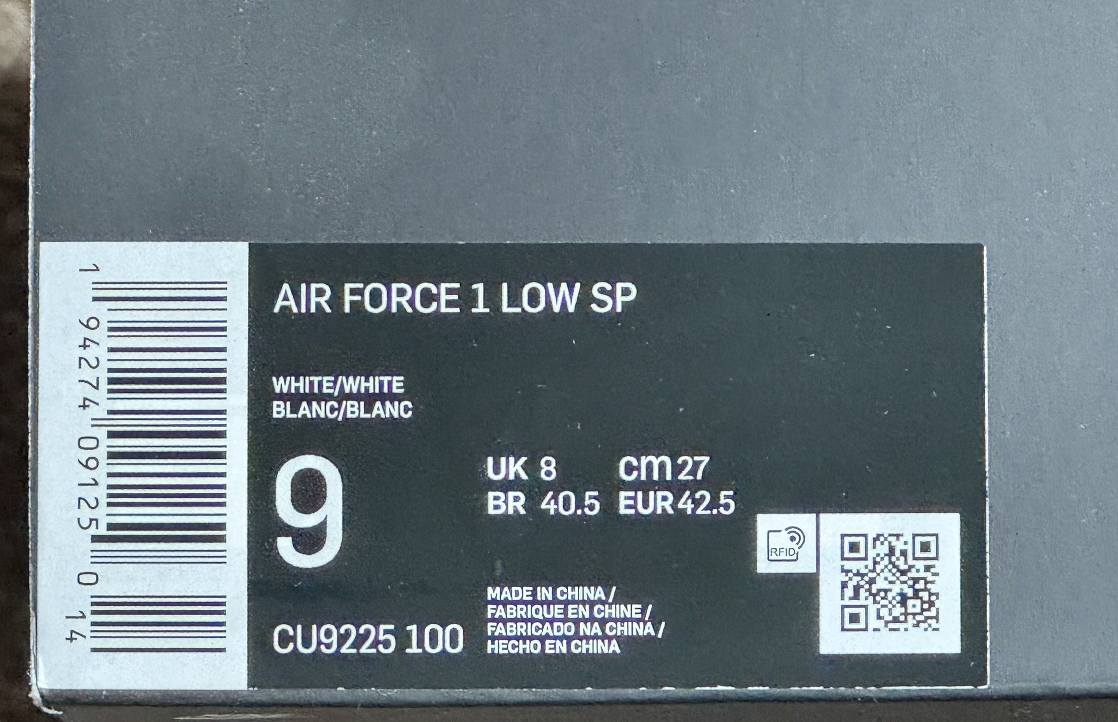 Nike × Supreme Supreme x Nike Air Force 1 Low Box Logo - White Size 9 Size US 9 / EU 42 - 9 Thumbnail