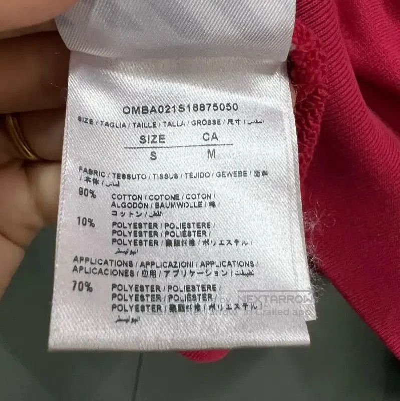 Off-White Off-White Red Long Sleeve Cropped Hoodie . Size S / US 4 / IT 40 - 3 Thumbnail