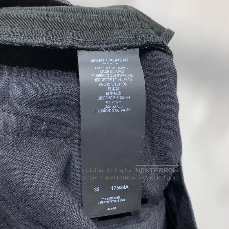 Saint Laurent Paris Saint Laurent Paris Huge Hit Black Denim Long Pants Size US 32 / EU 48 - 4 Thumbnail