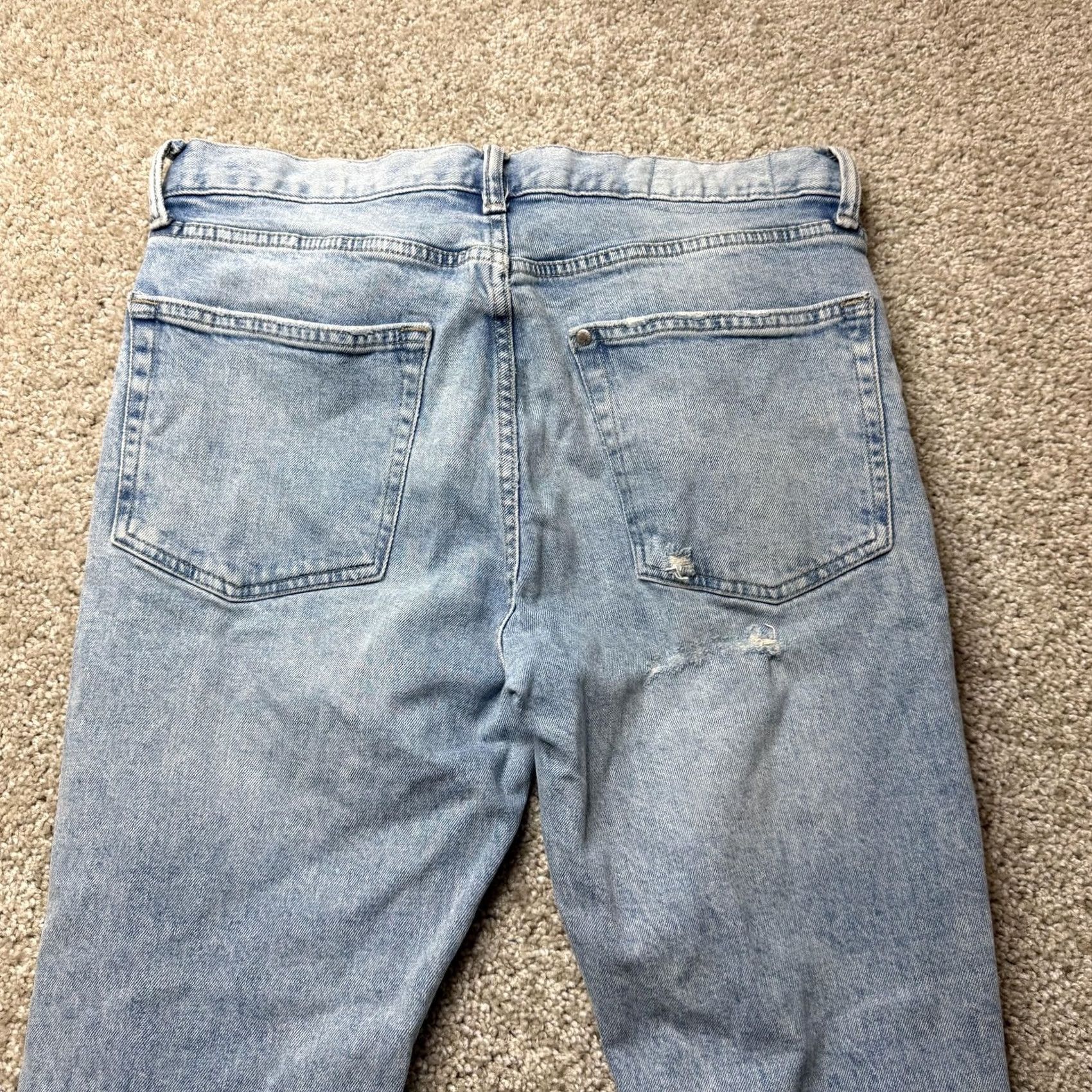 H&M H&M Slim Tapered Jeans Mens 32x32 Light Wash Blue Denim Size US 32 / EU 48 - 3 Thumbnail