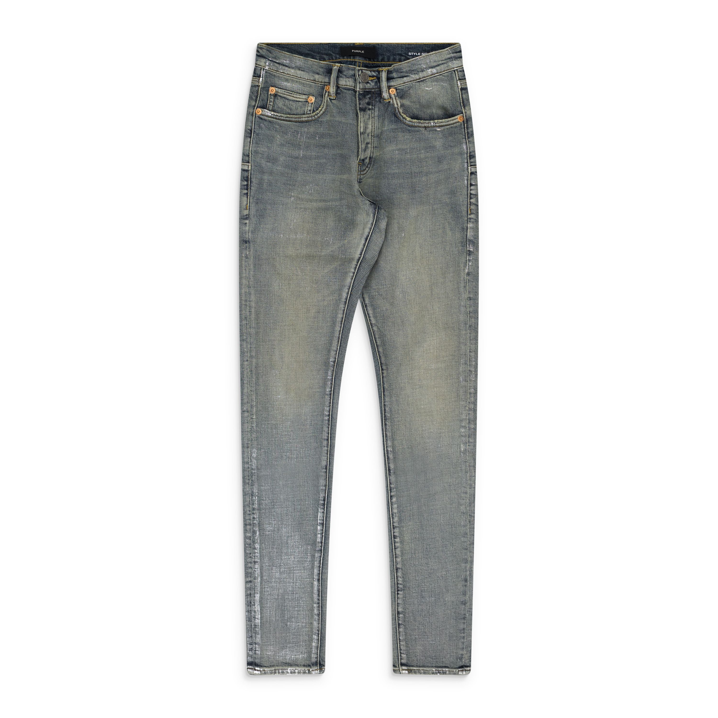 Purple Brand Metallic Silver P001 Jeans SIZE 32 Size US 32 / EU 48 - 1 Thumbnail