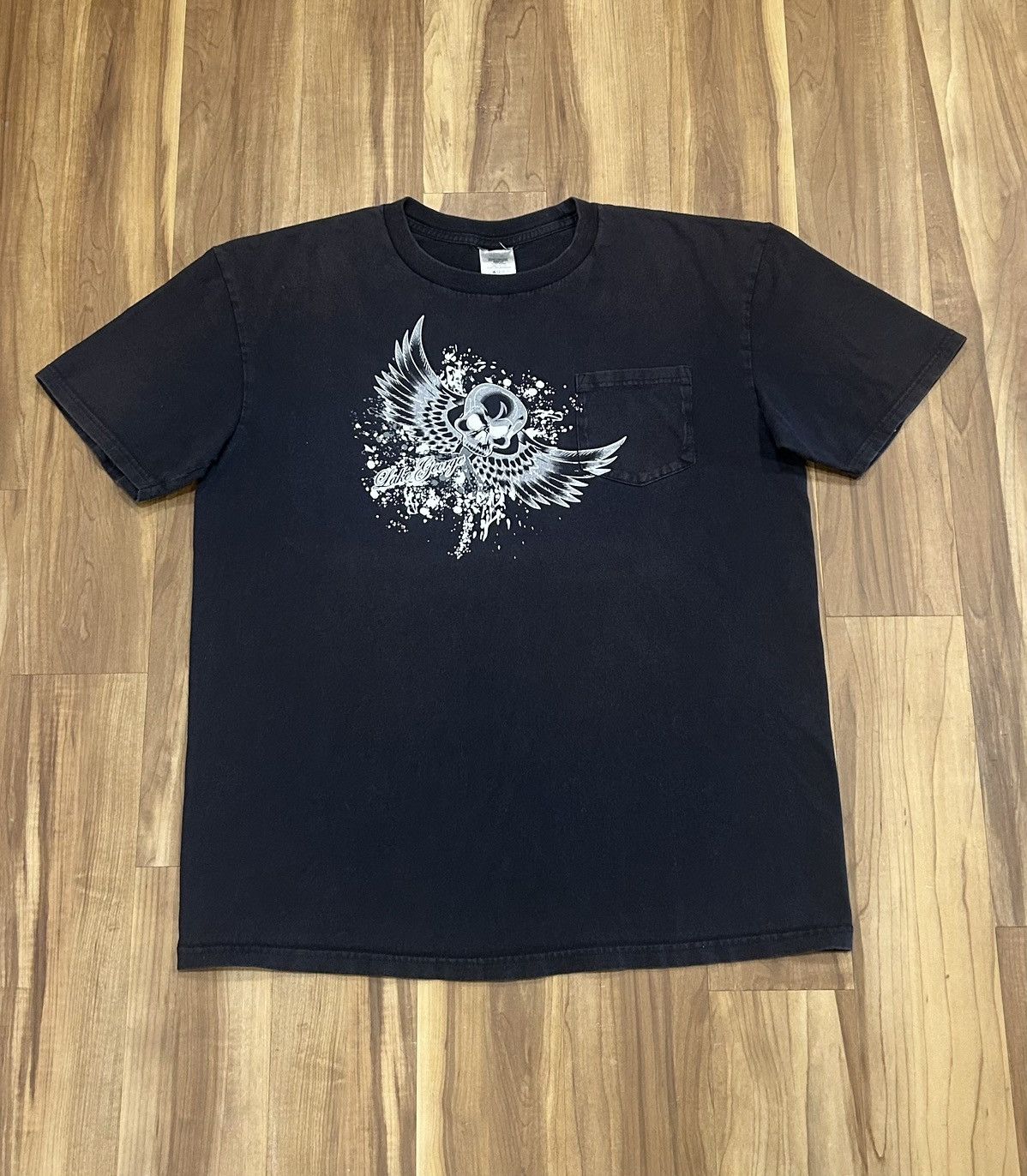 Vintage Faded Lake Gorge Skull Pocket Tee Size US XL / EU 56 / 4 - 1 Thumbnail
