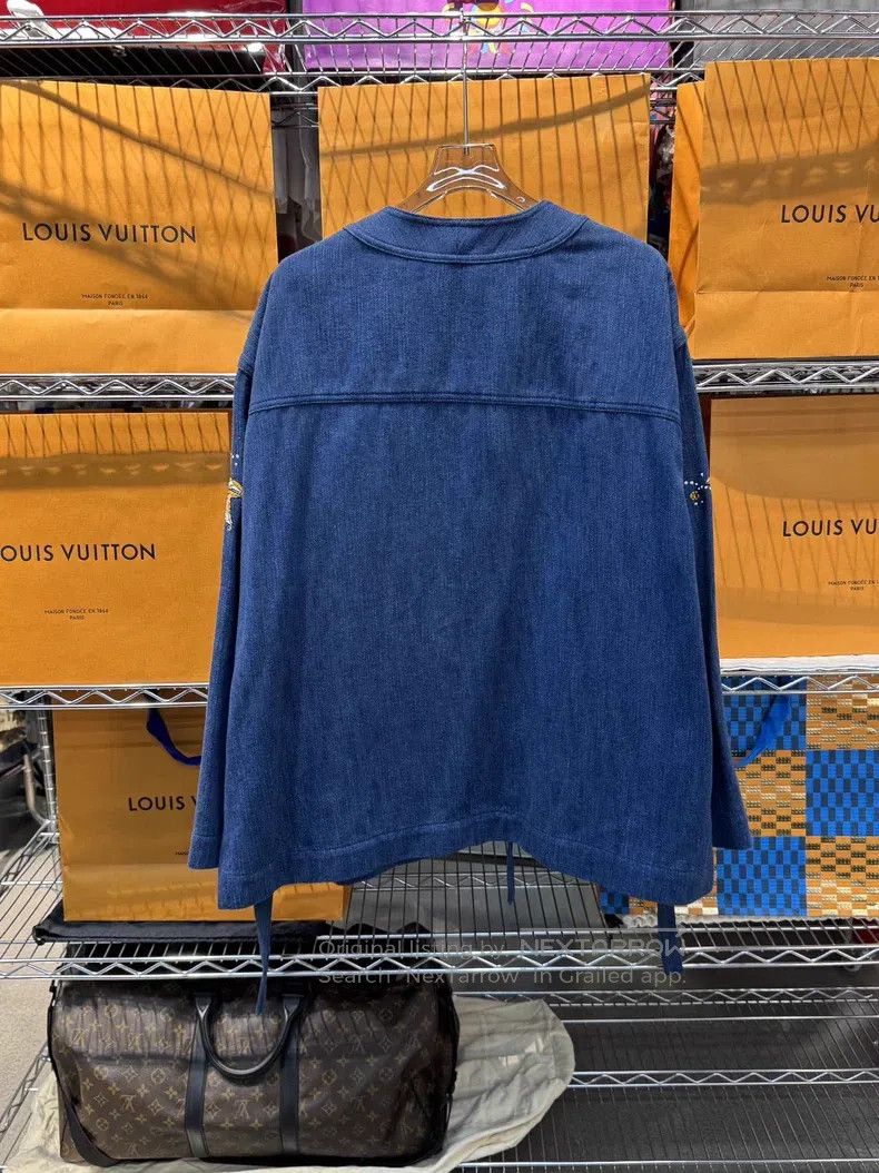Valentino Valentino Heavy denim robe jacket Size L / US 10 / IT 46 - 4 Thumbnail