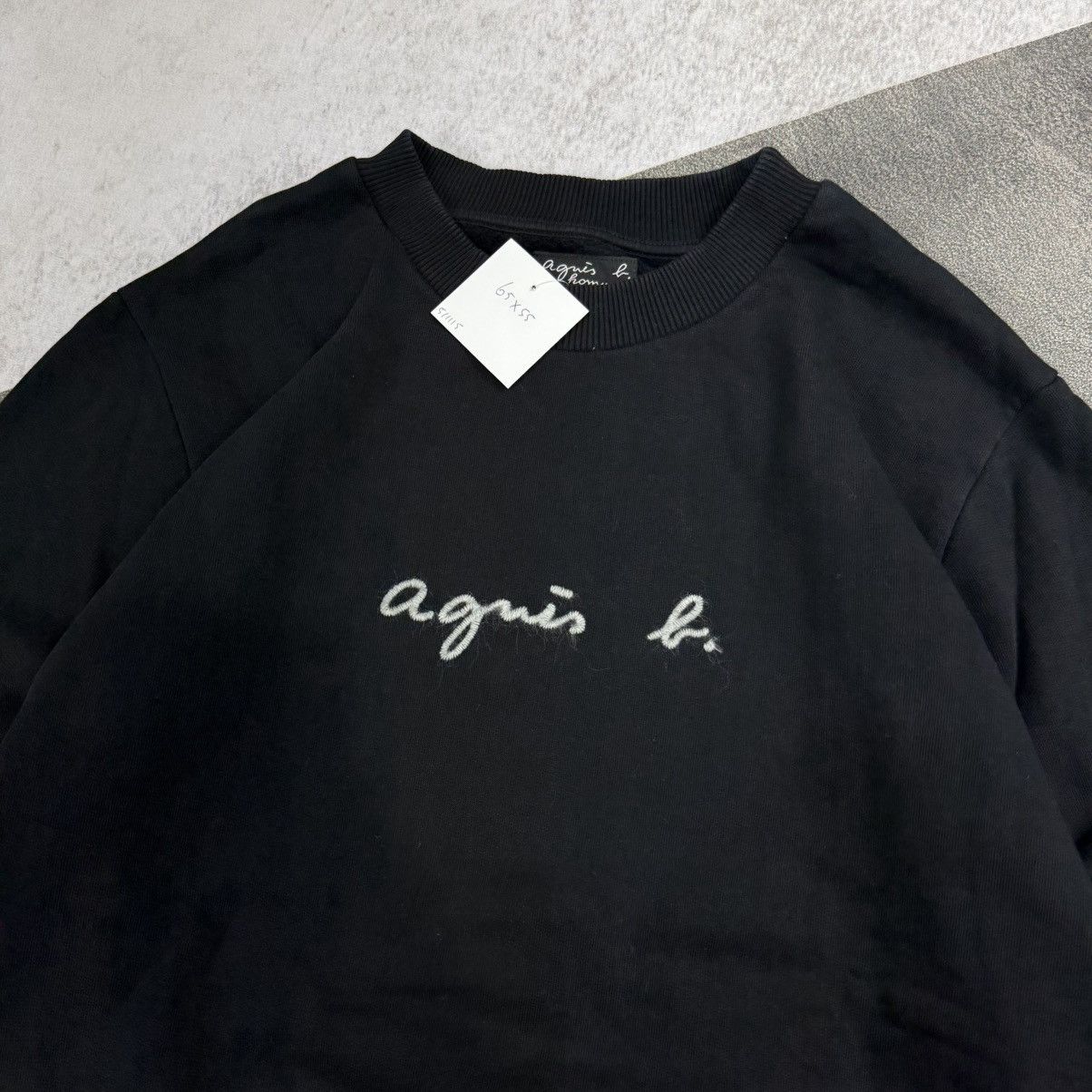 agnes b. AGNES B. homme paris logo center black Size US L / EU 52-54 / 3 - 1 Thumbnail