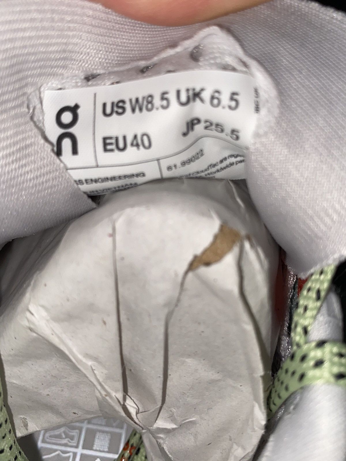 On On Running Cloudmonster Glacier Grey Meadow Green Size US 8.5 / IT 38.5 - 8 Thumbnail