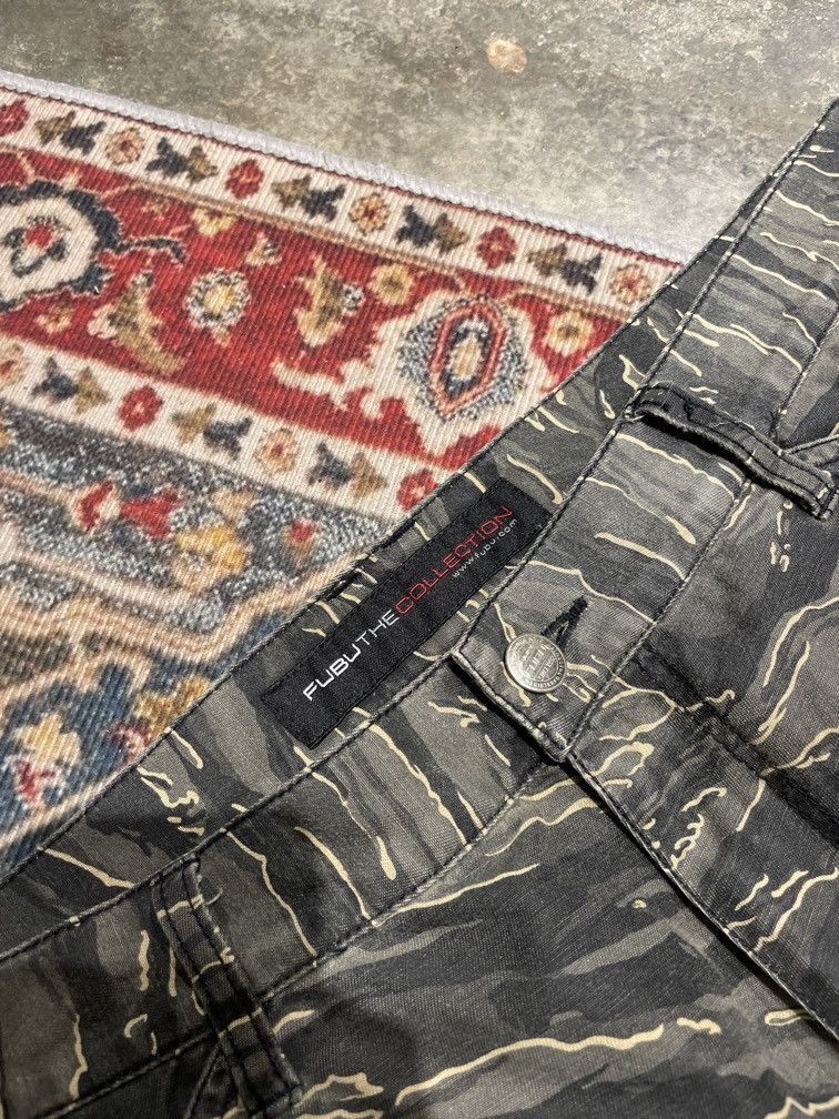 Fubu VINTAGE FUBU TIGER CAMO CARGO PANTS Size US 36 / EU 52 - 6 Thumbnail