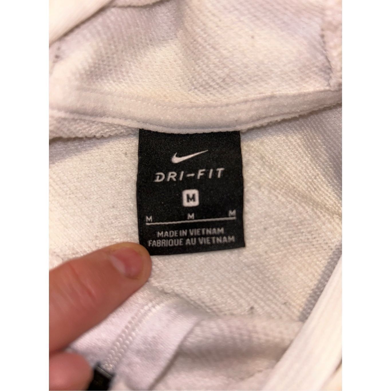 Nike Nike Fit Dry Full Zip Jacket Hoodie Womens Size Medium White Size M / US 6-8 / IT 42-44 - 6 Thumbnail