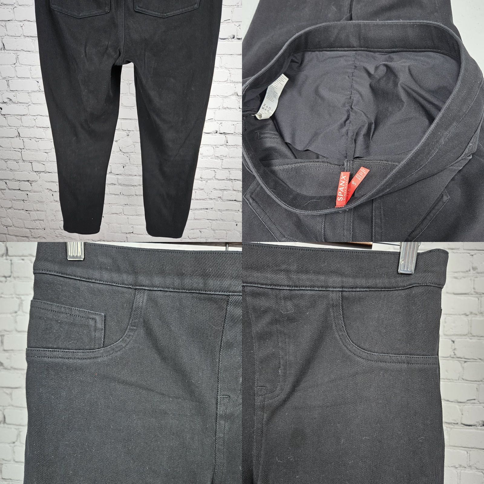 Spanx Spanx Black High Rise Slimming Stretch Cropped Jegging Leggings L Women Size 36" / US 14 / IT 50 - 8 Thumbnail