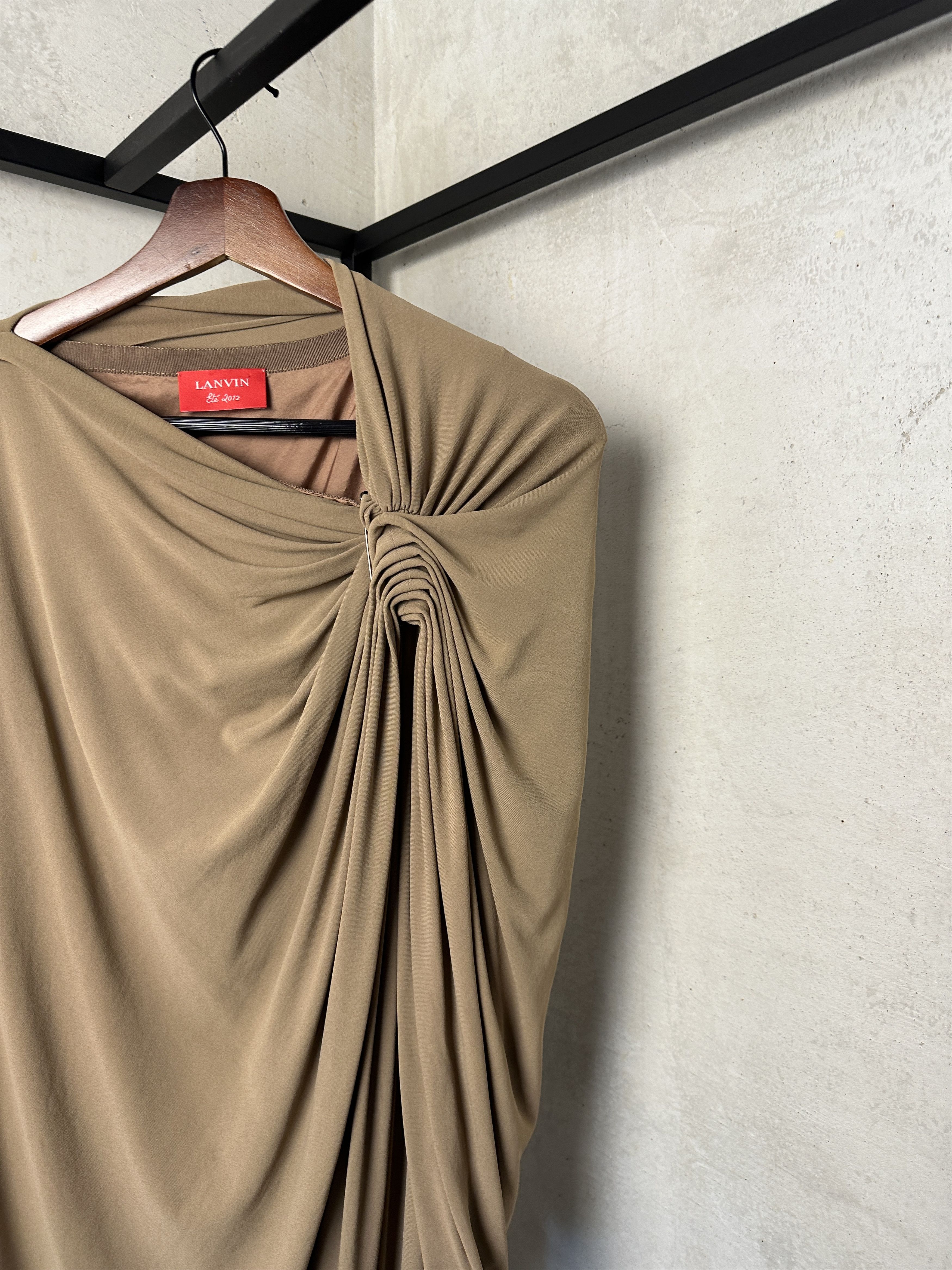 Lanvin Lanvin Cruise 2012 Drapped Dress Size S / US 4 / IT 40 - 3 Thumbnail