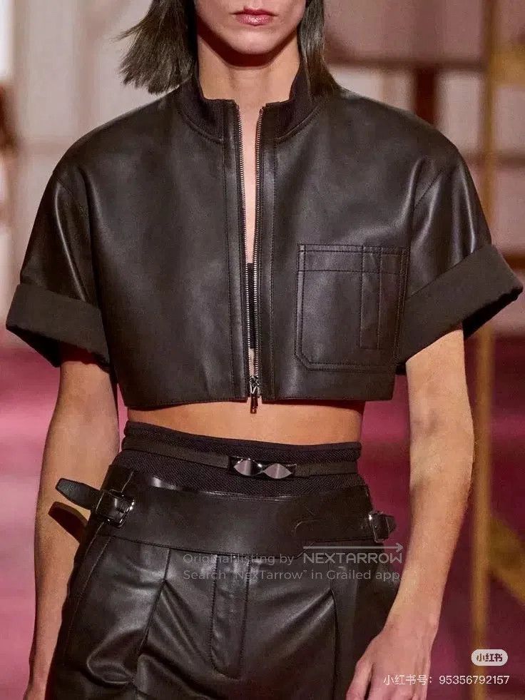 Hermes Hermes Coffee brown shorts leather jacket Size XXS / US 00 / IT 34 - 7 Thumbnail