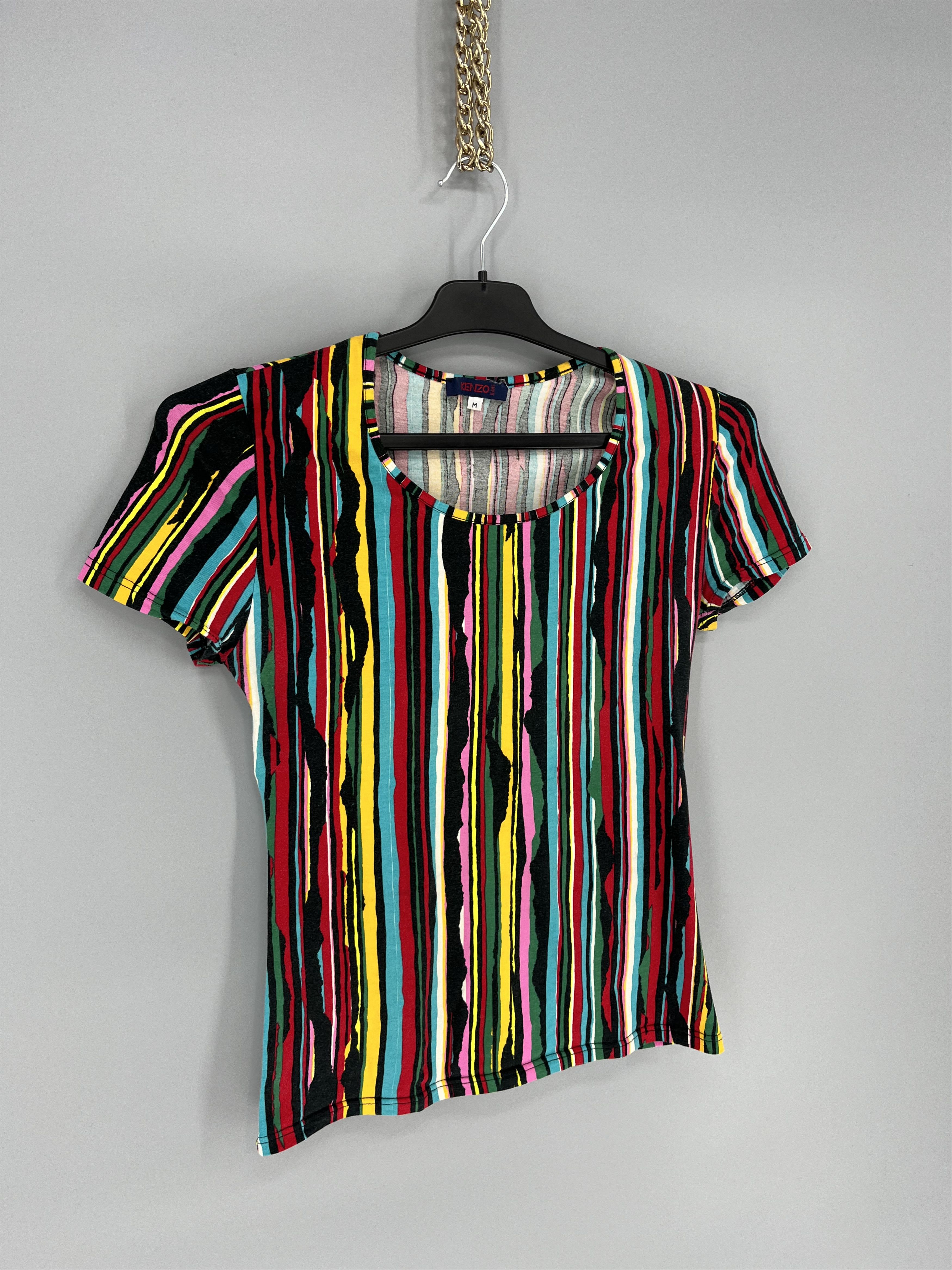 Kenzo Vintage Kenzo Striped Womens Japanese brand Size M Size M / US 6-8 / IT 42-44 - 2 Thumbnail