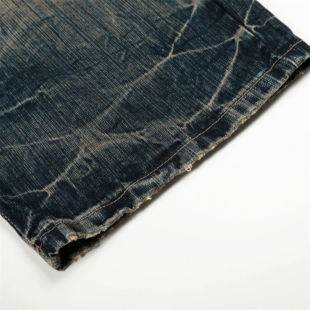 Vintage Retro punk distressed washed wide-leg scimitar jeans Size US 34 / EU 50 - 6 Thumbnail