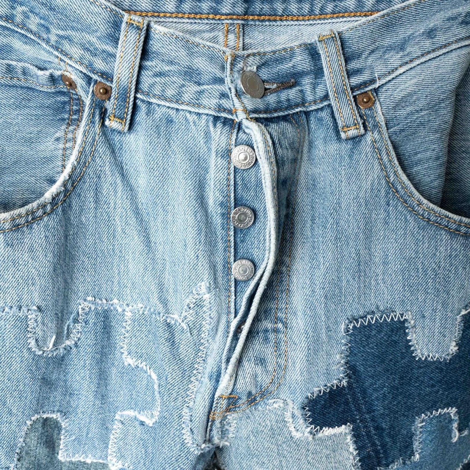 Levi's Custom levis patchwork jeans 32 x 30 Size US 32 / EU 48 - 4 Thumbnail