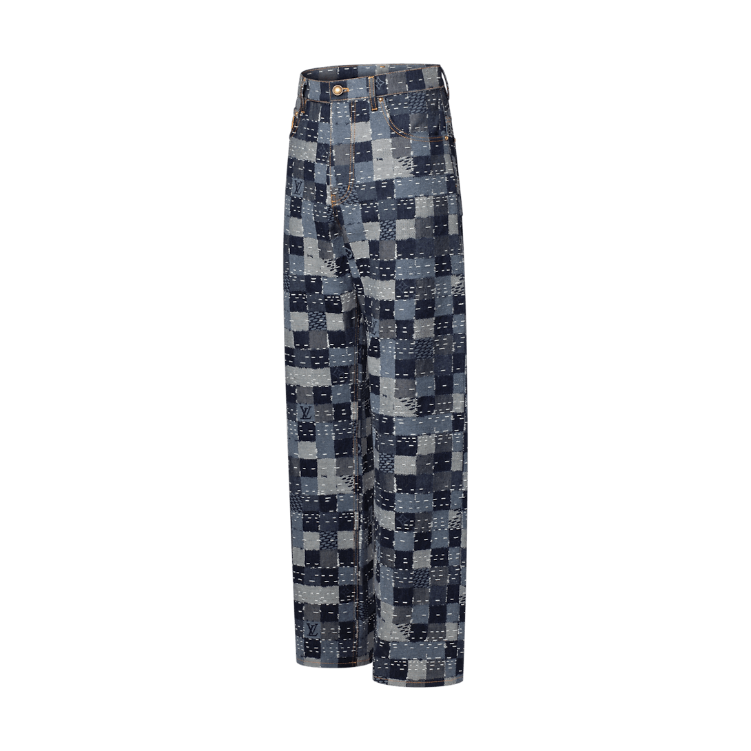 Louis Vuitton Damier Denim Skate Trousers Size US 33 - 3 Thumbnail