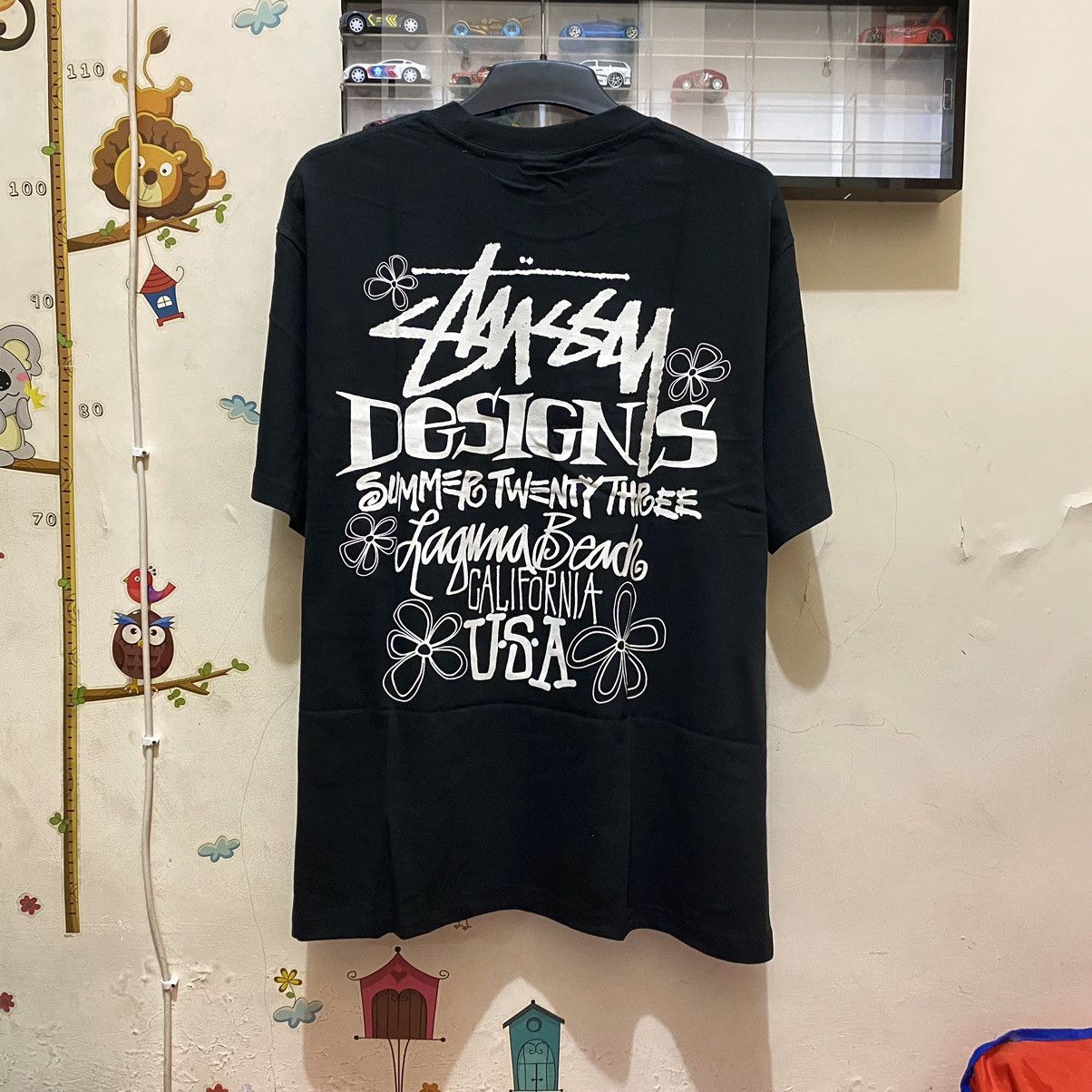 image of Stussy Summer Lb Tee in Black, Men's (Size Large)